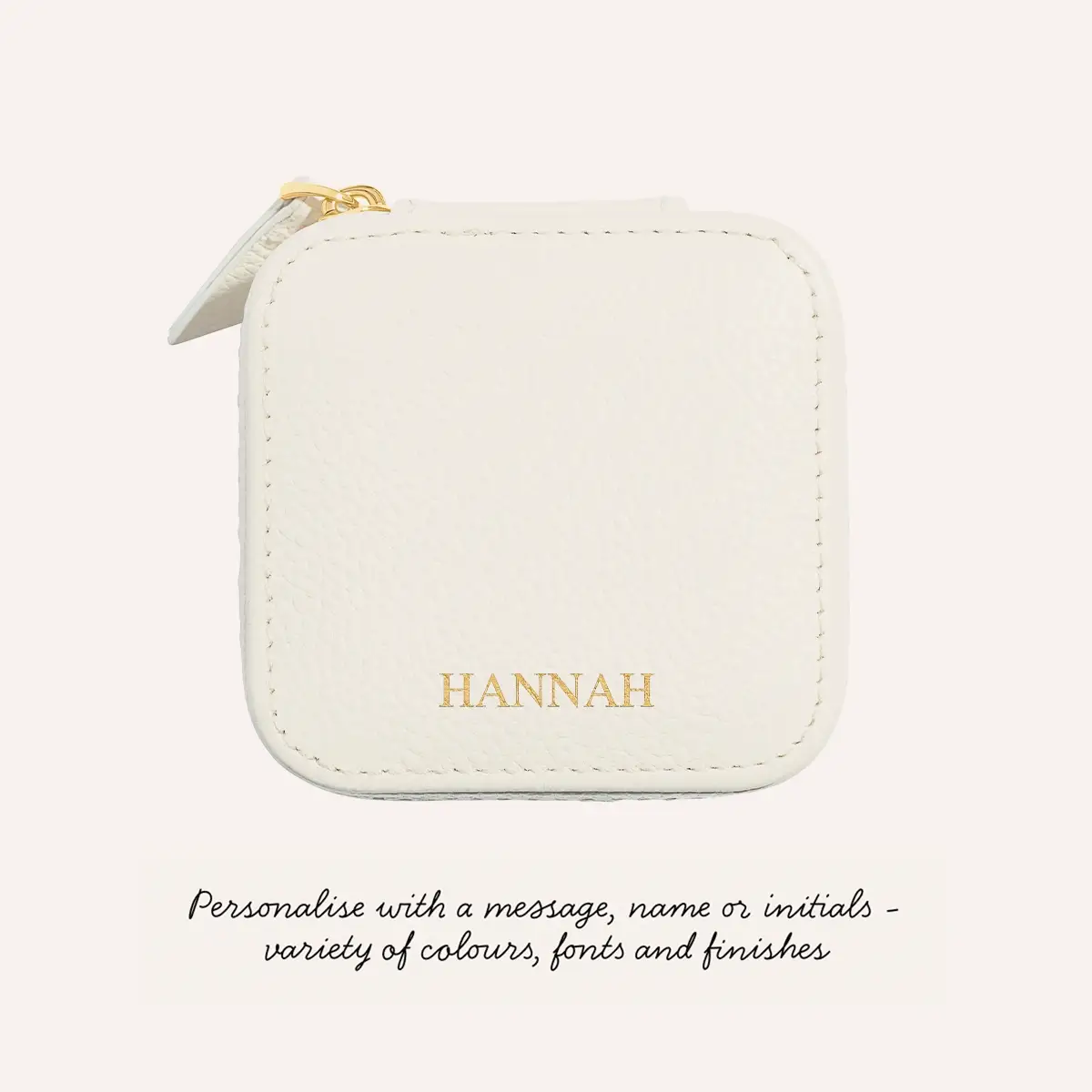 Leather Keepsake Box (Ivory) - Image 4