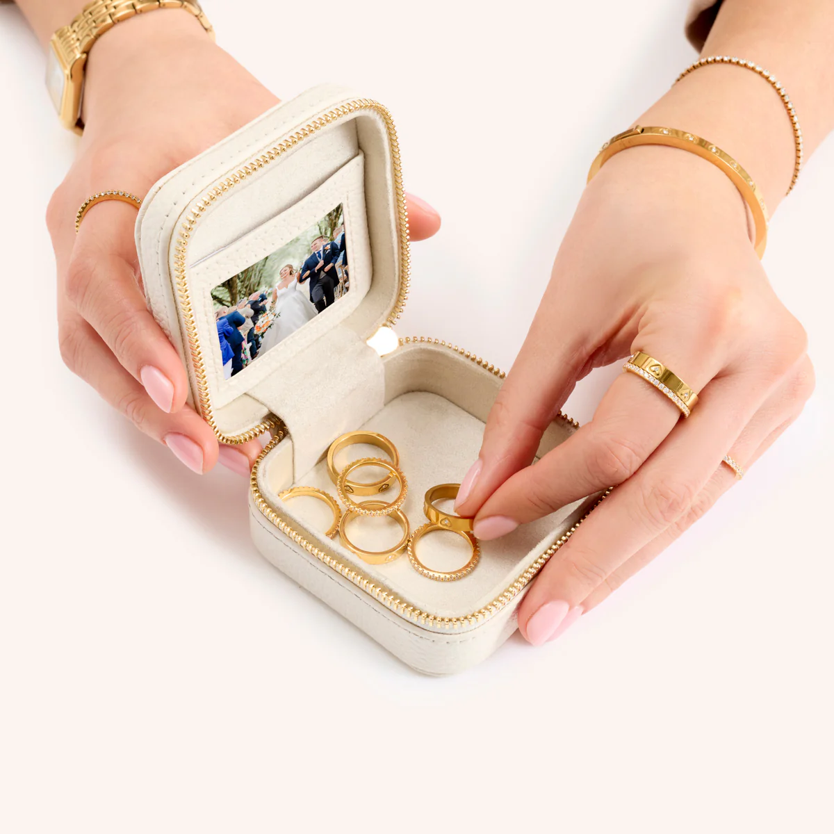 Leather Keepsake Box (Ivory) - Image 5