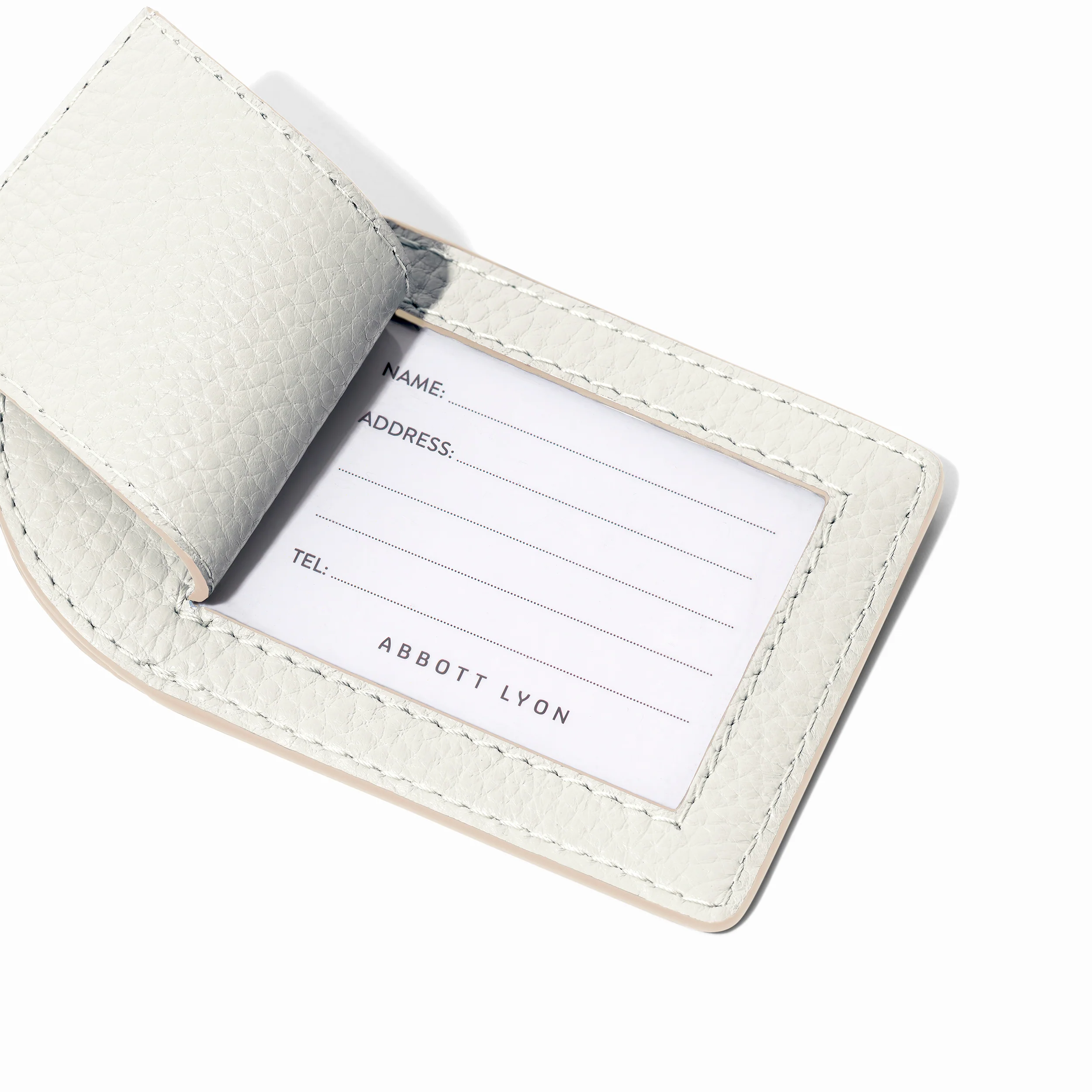 Leather Luggage Tag (Ivory) - Image 2