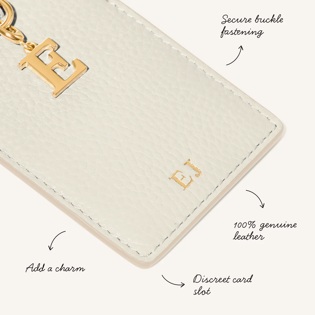 Leather Luggage Tag (Ivory) - Image 4