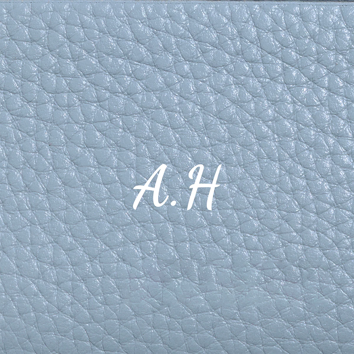 Leather Card Holder (Powder Blue) - Image 10