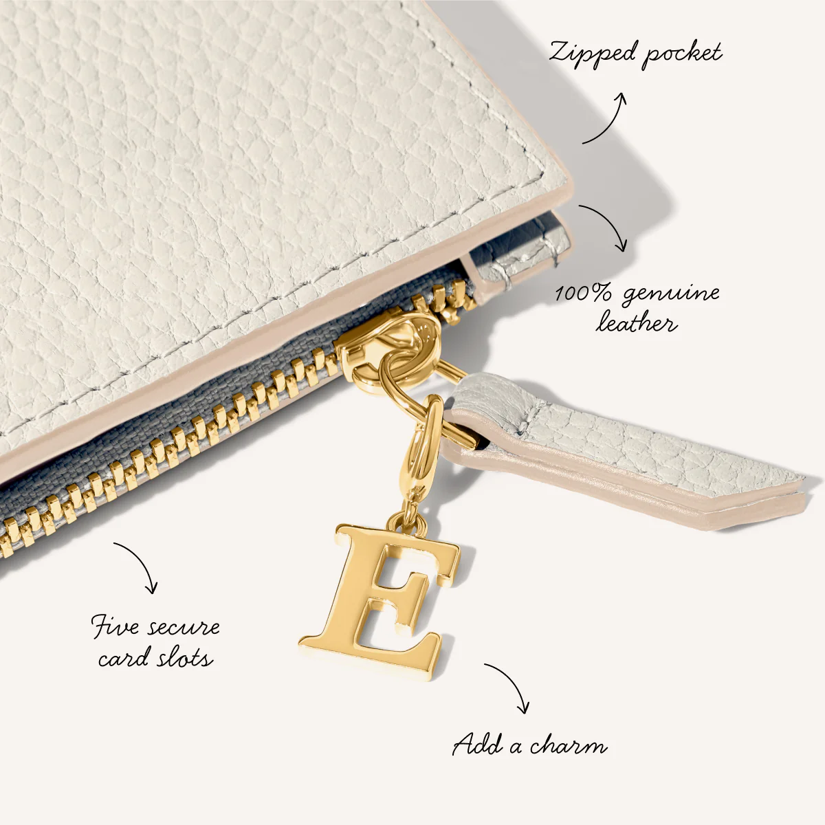 Leather Passport Holder (Ivory) - Image 3