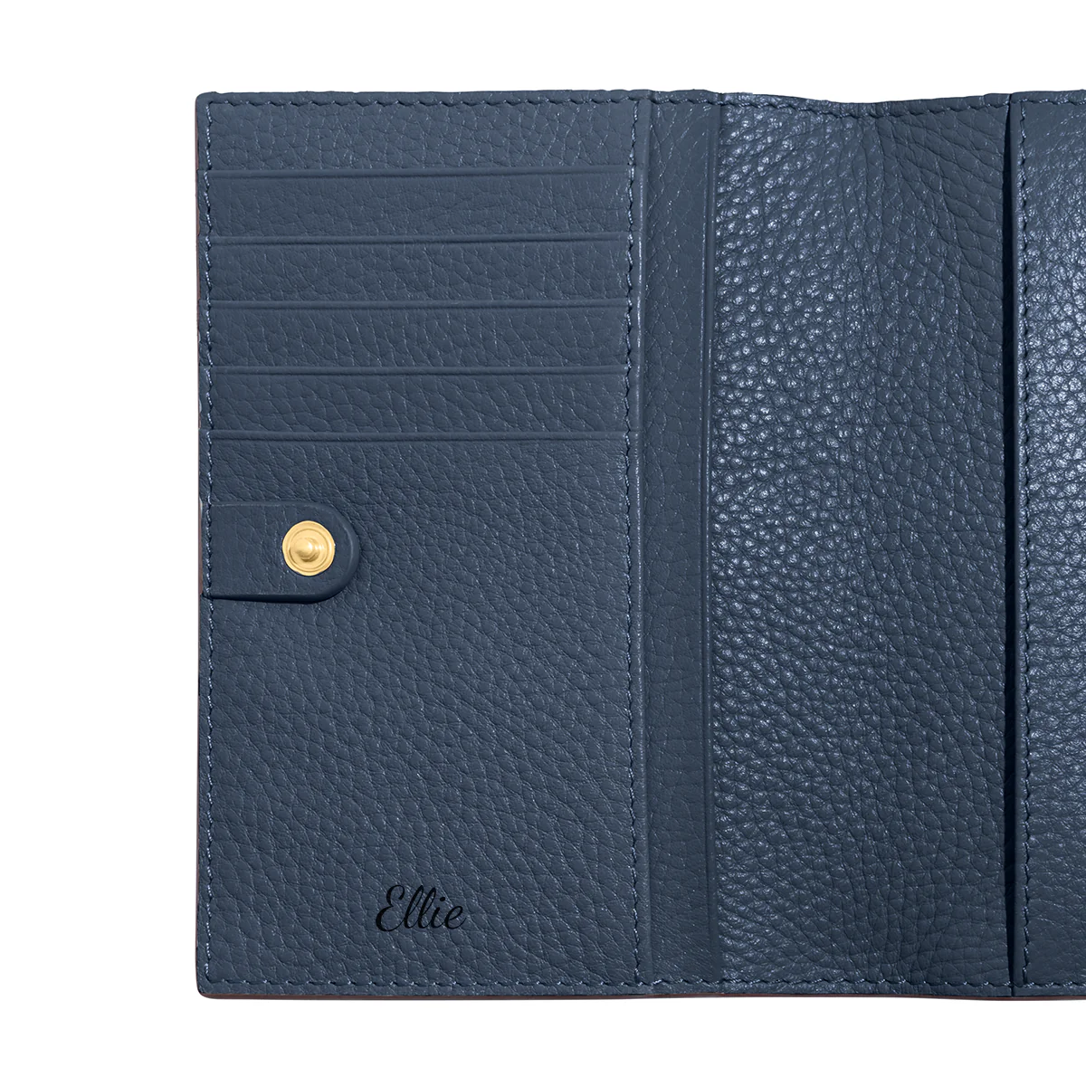Leather Passport Holder (Navy) - Image 9