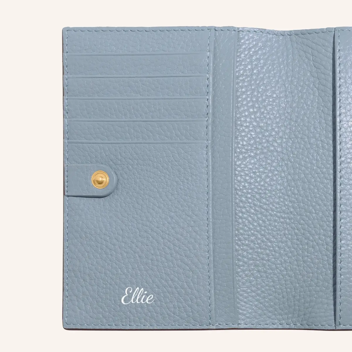 Leather Passport Holder (Powder Blue) - Image 2