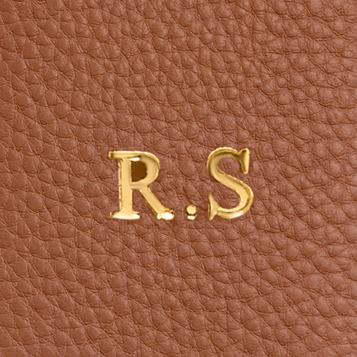 Leather Shell Pouch Keyring (Tan) - Image 7