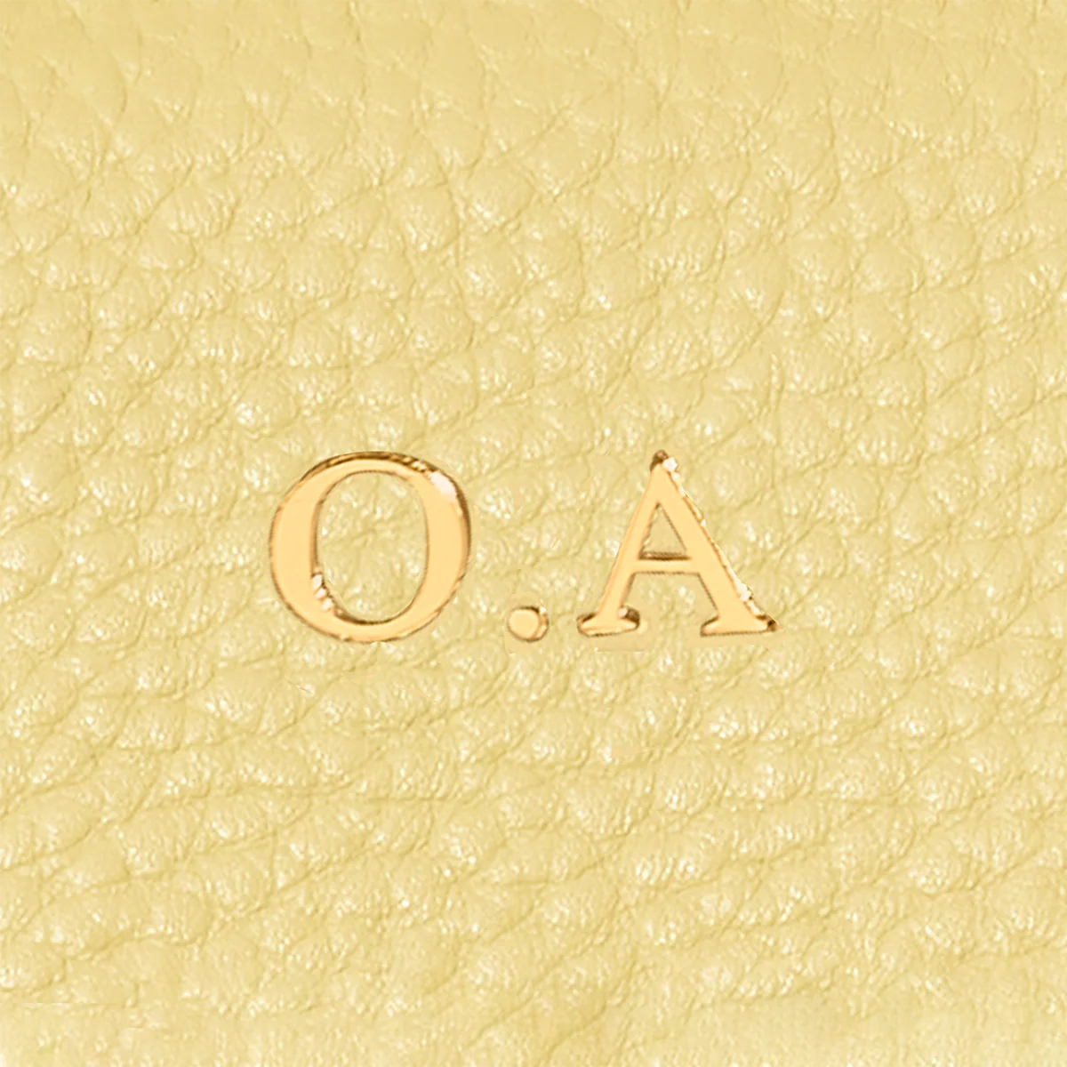 Leather Sun Keyring (Butter Yellow) - Image 3