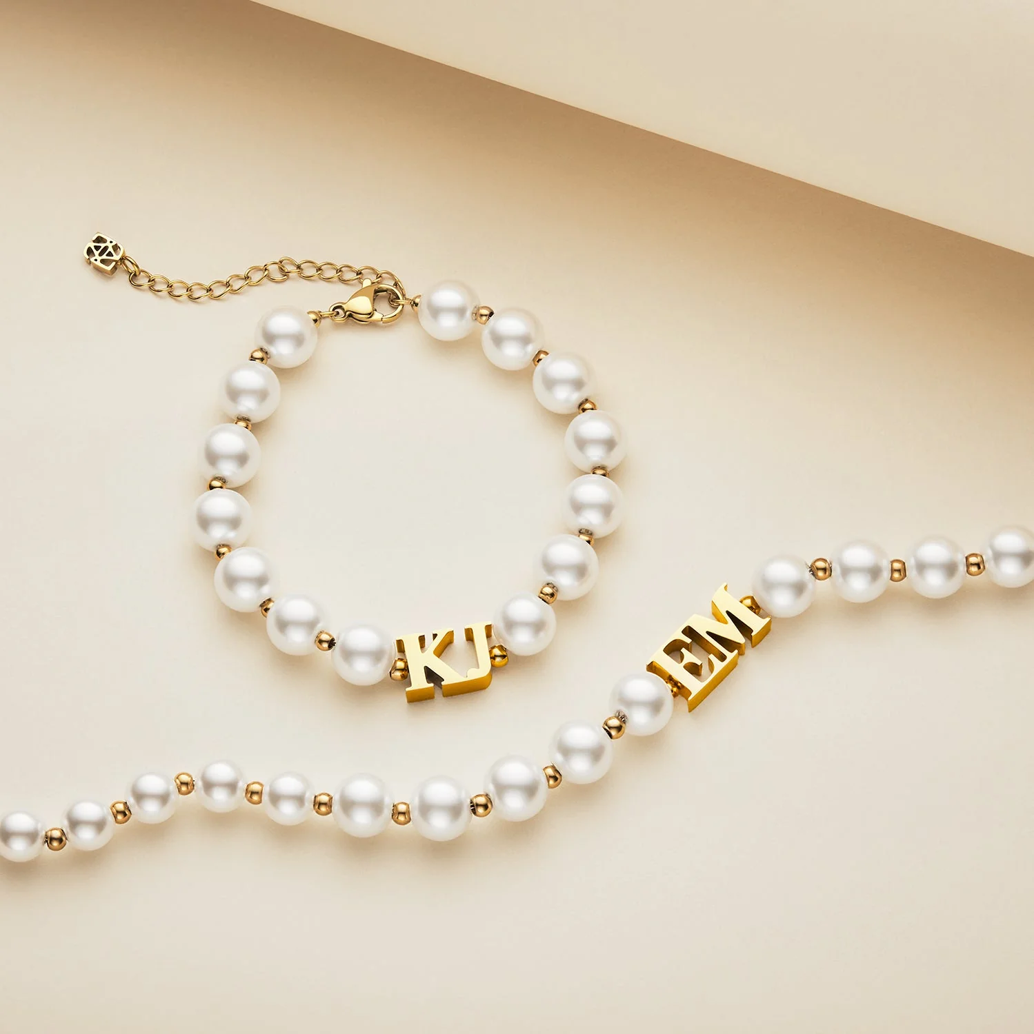 Lunar Pearl Initial Choker (Gold) - Image 4