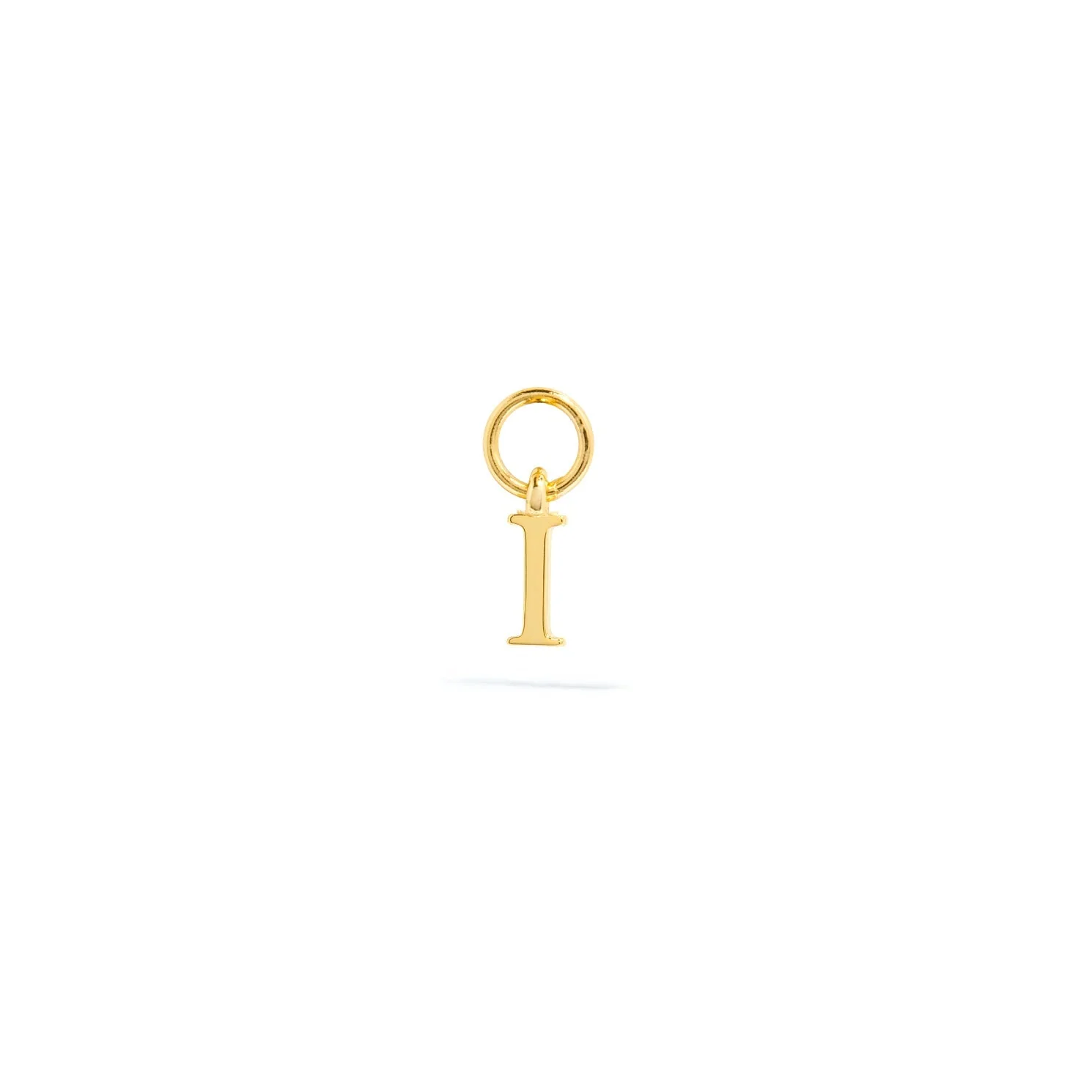 Stories Mini Initial Hoop Charm (Gold) - Image 10