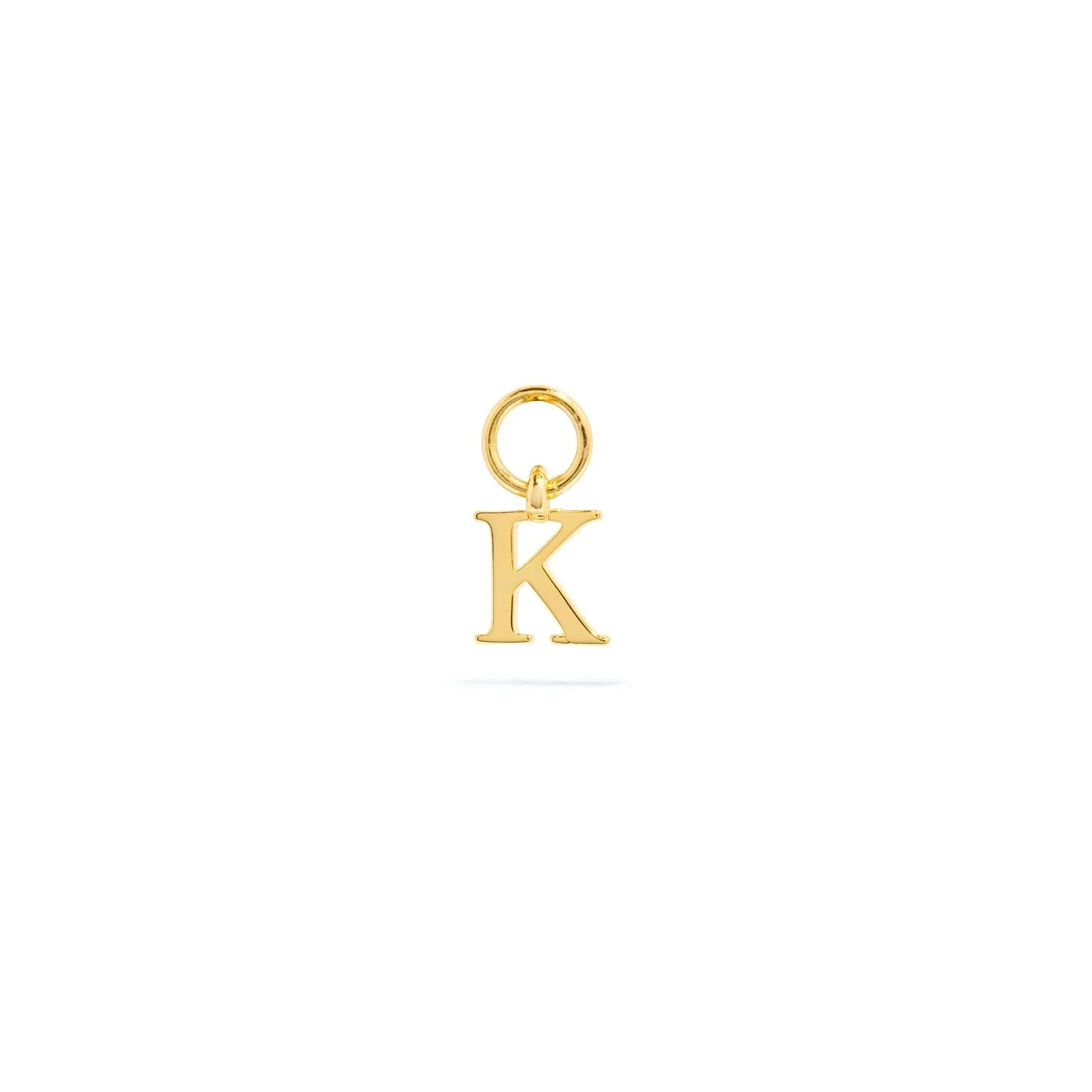 Stories Mini Initial Hoop Charm (Gold) - Image 11