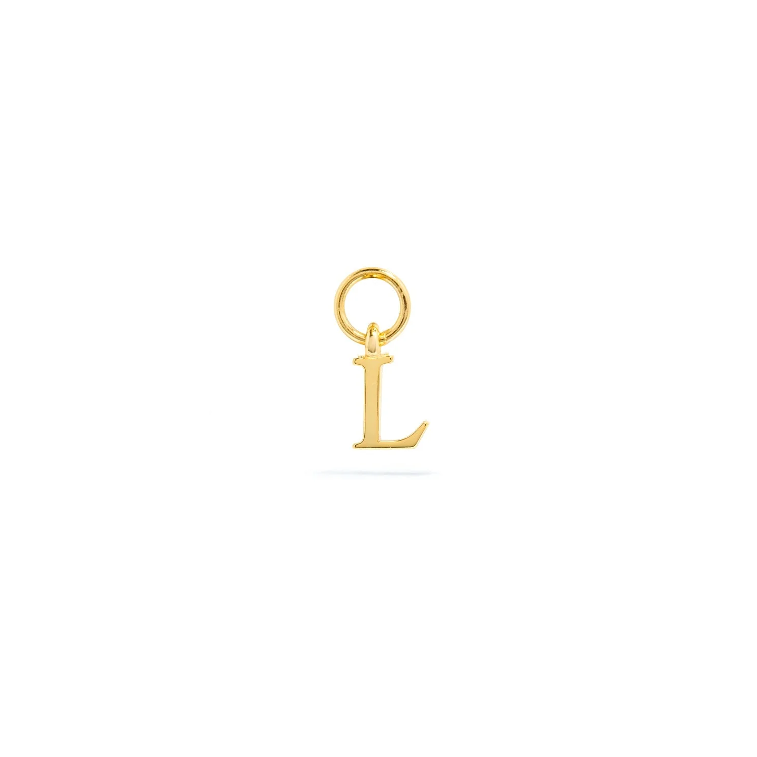 Stories Mini Initial Hoop Charm (Gold) - Image 12