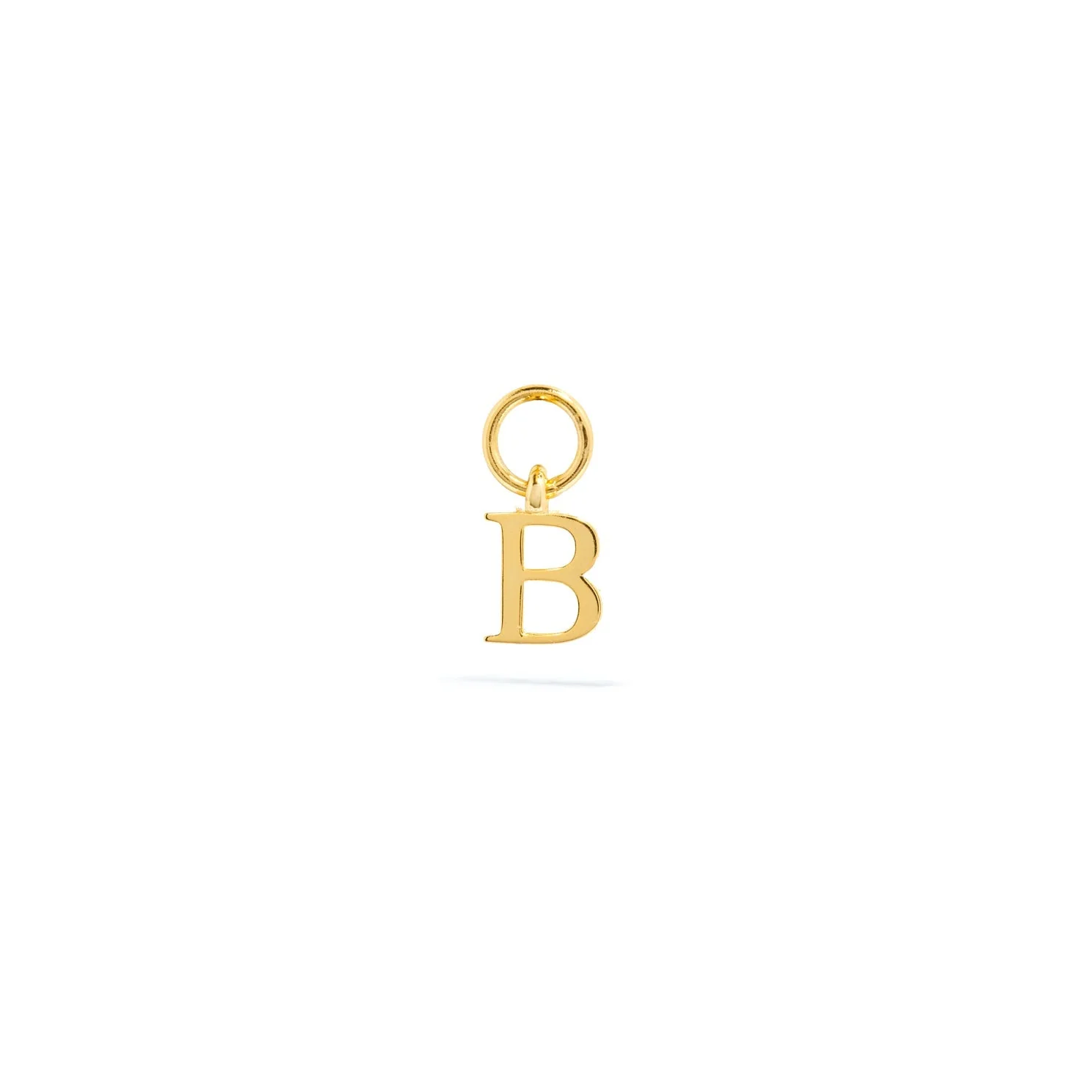 Stories Mini Initial Hoop Charm (Gold) - Image 2