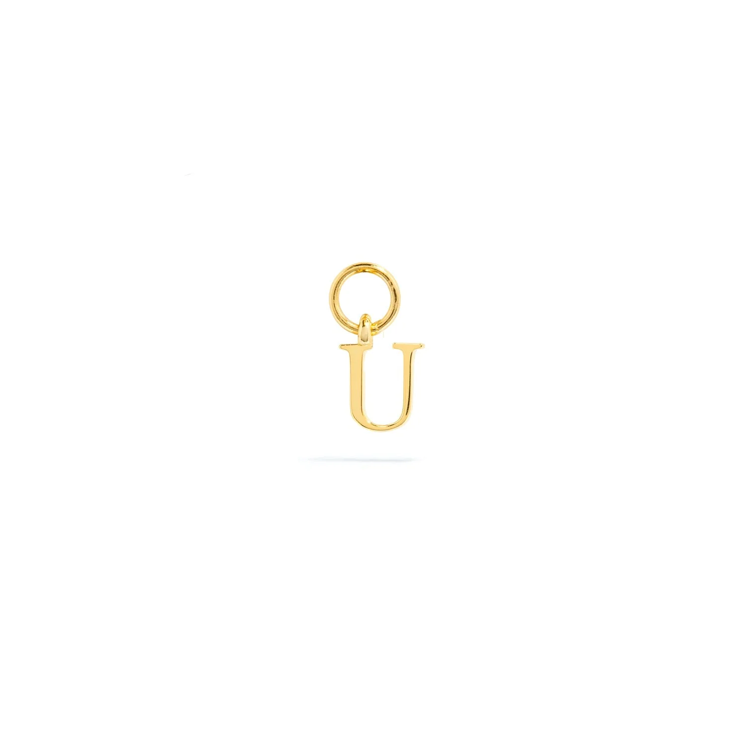 Stories Mini Initial Hoop Charm (Gold) - Image 21