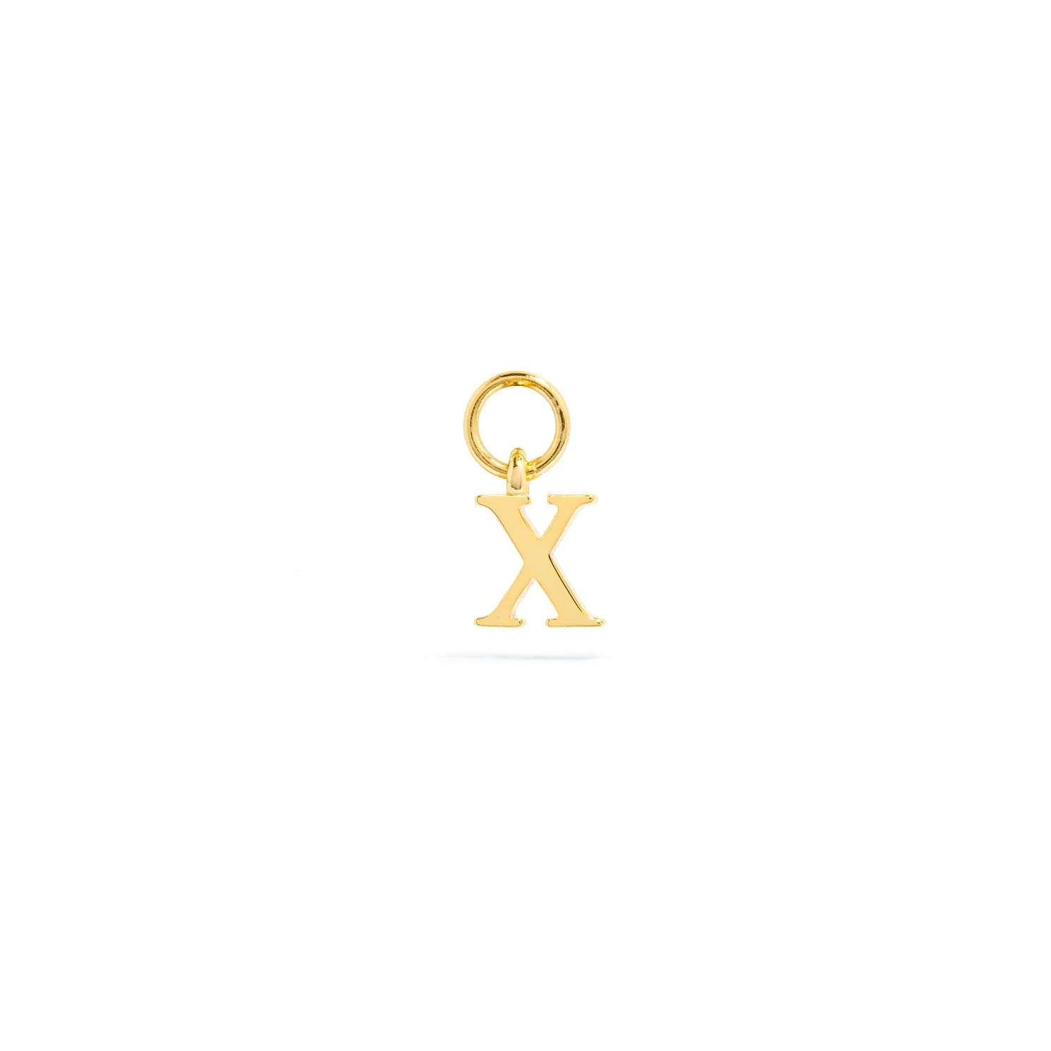 Stories Mini Initial Hoop Charm (Gold) - Image 24