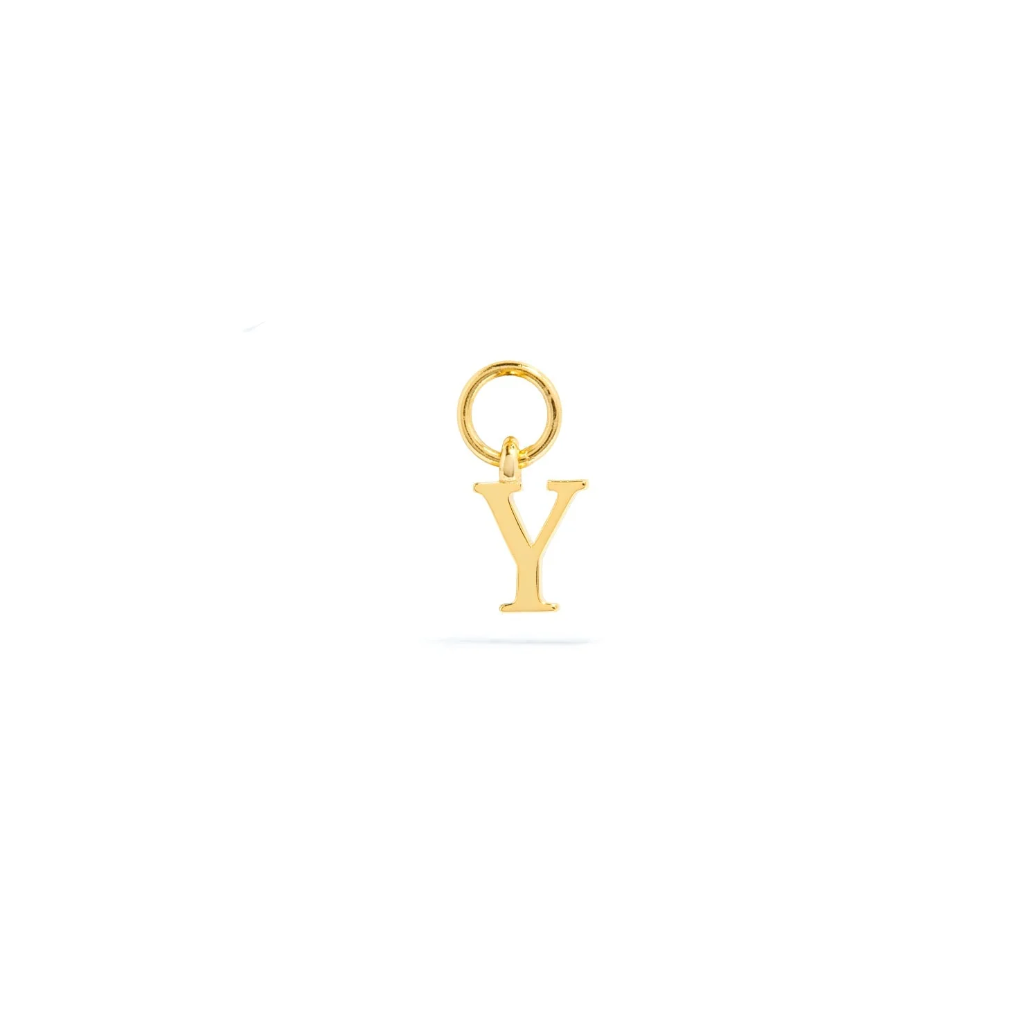 Stories Mini Initial Hoop Charm (Gold) - Image 25