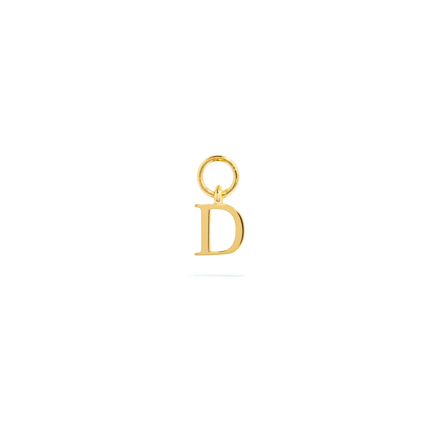 Stories Mini Initial Hoop Charm (Gold) - Image 4