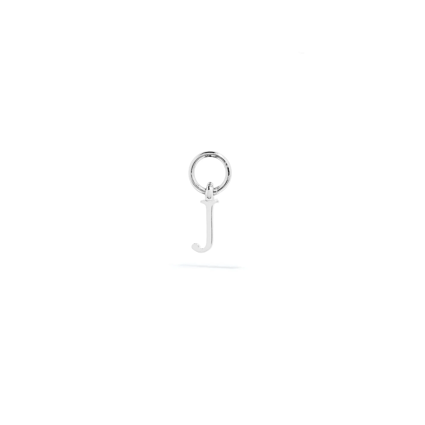 Stories Mini Initial Hoop Charm (Silver) - Image 10