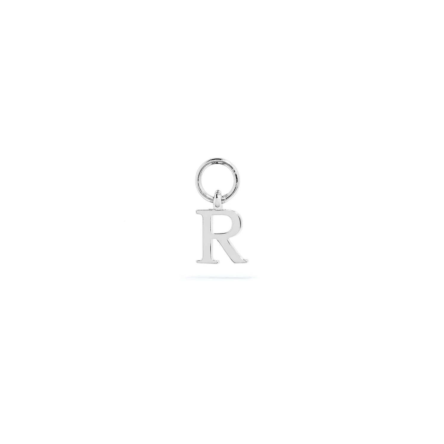 Stories Mini Initial Hoop Charm (Silver) - Image 18