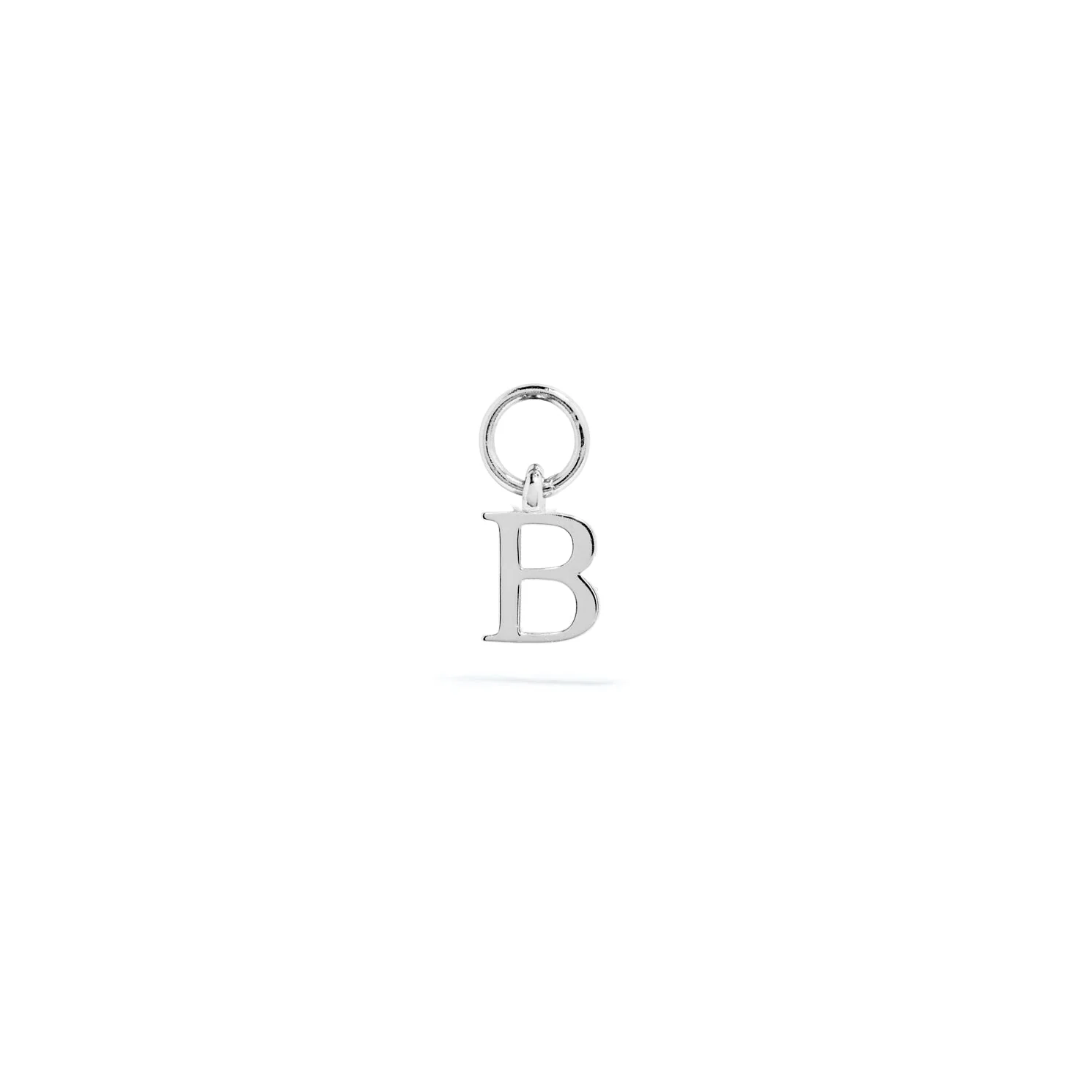 Stories Mini Initial Hoop Charm (Silver) - Image 2