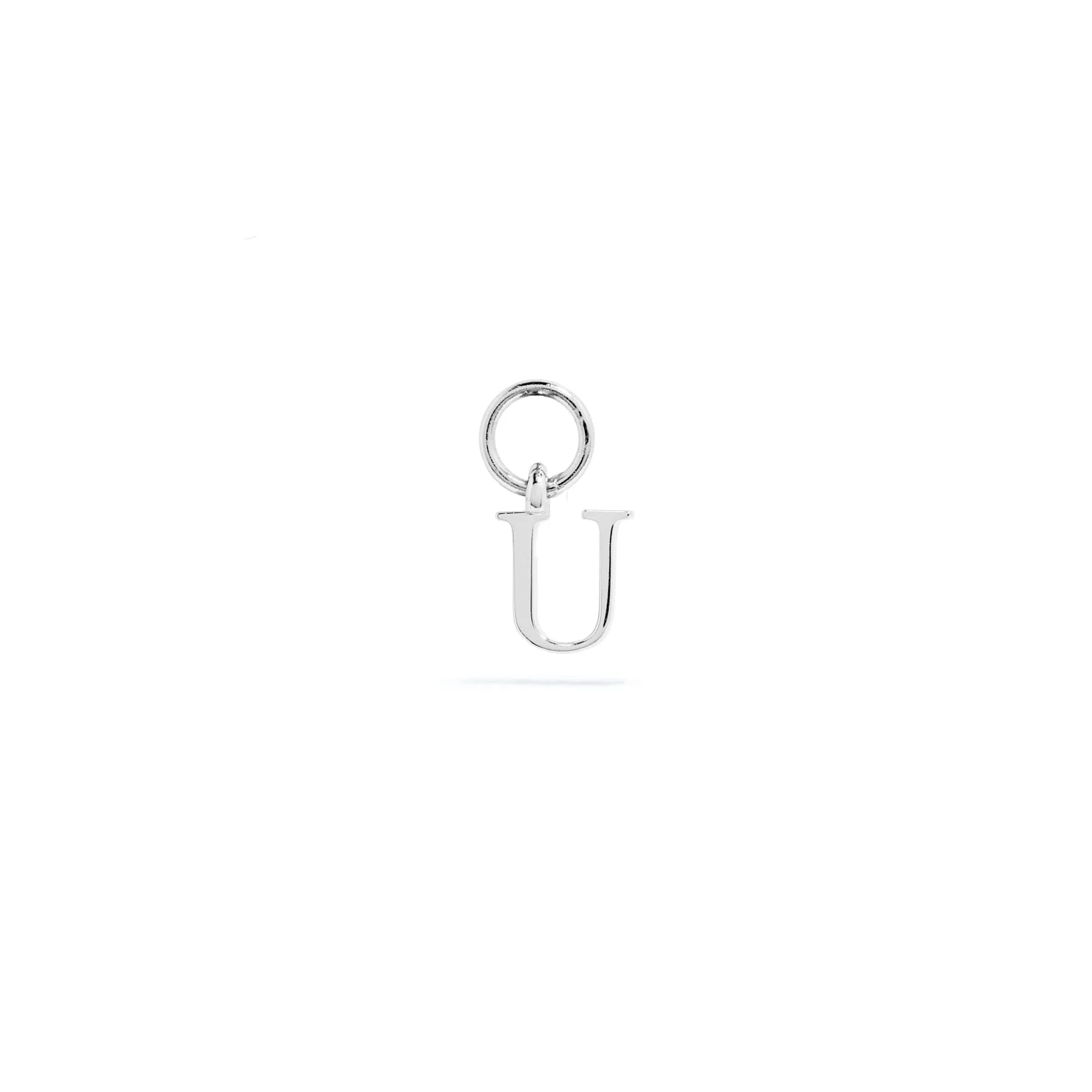 Stories Mini Initial Hoop Charm (Silver) - Image 21