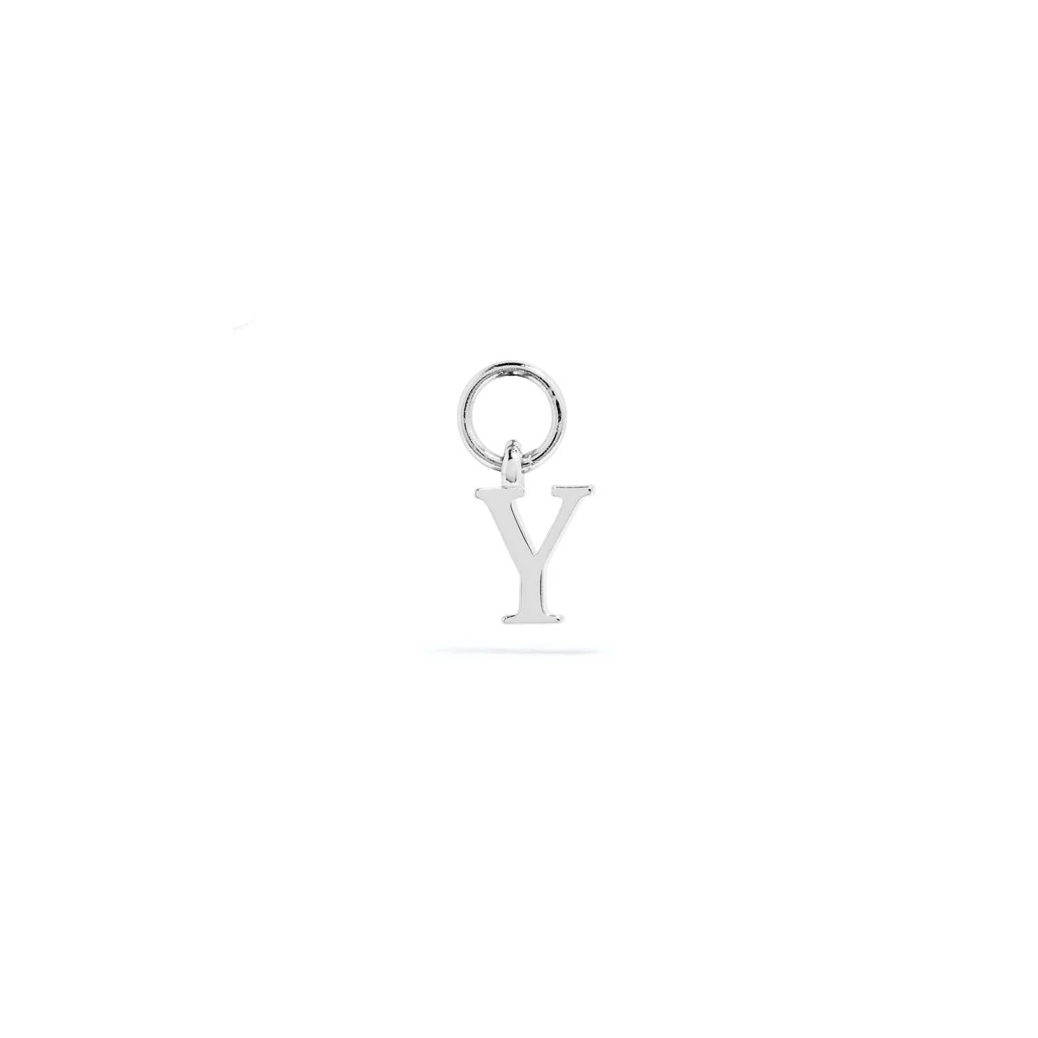 Stories Mini Initial Hoop Charm (Silver) - Image 25