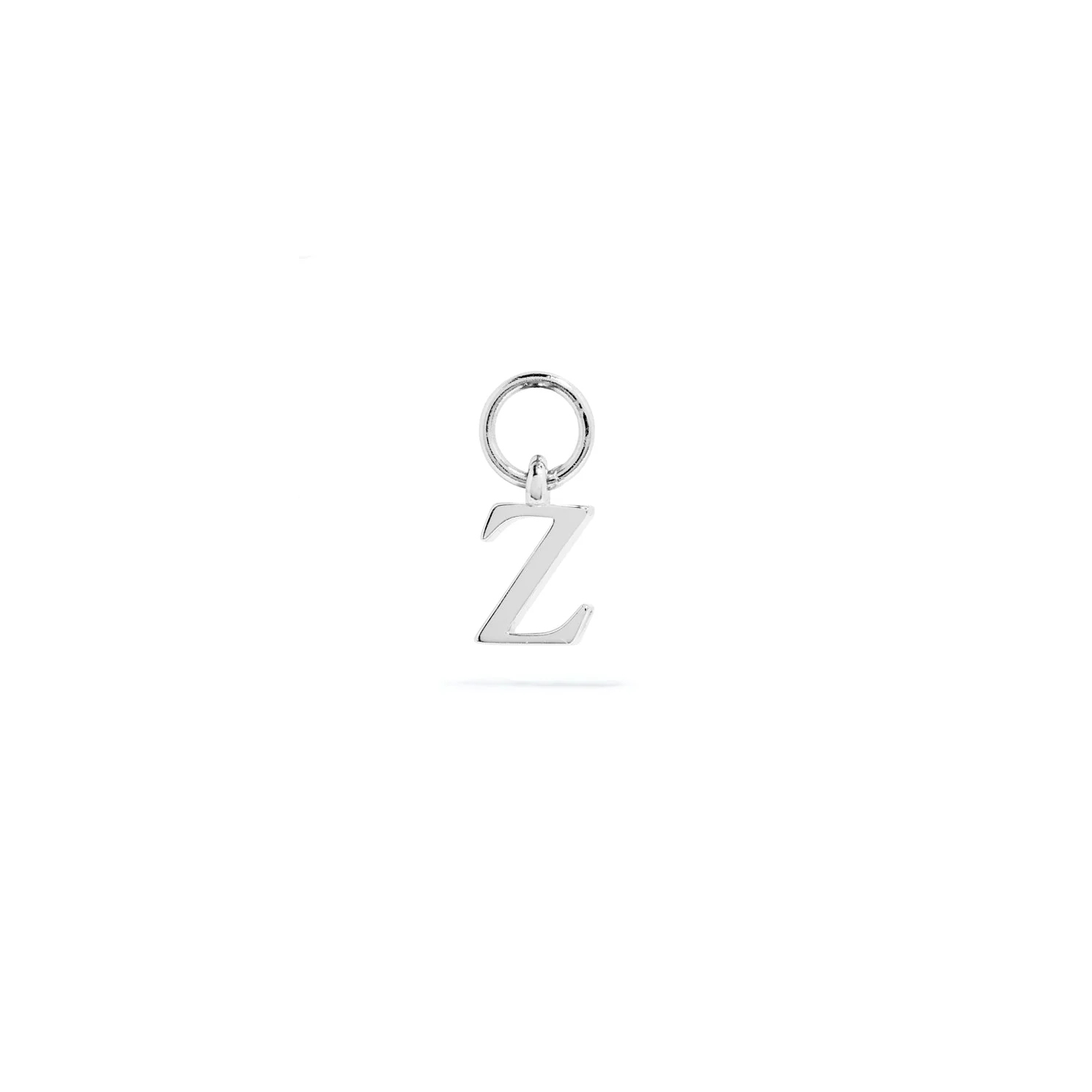 Stories Mini Initial Hoop Charm (Silver) - Image 26