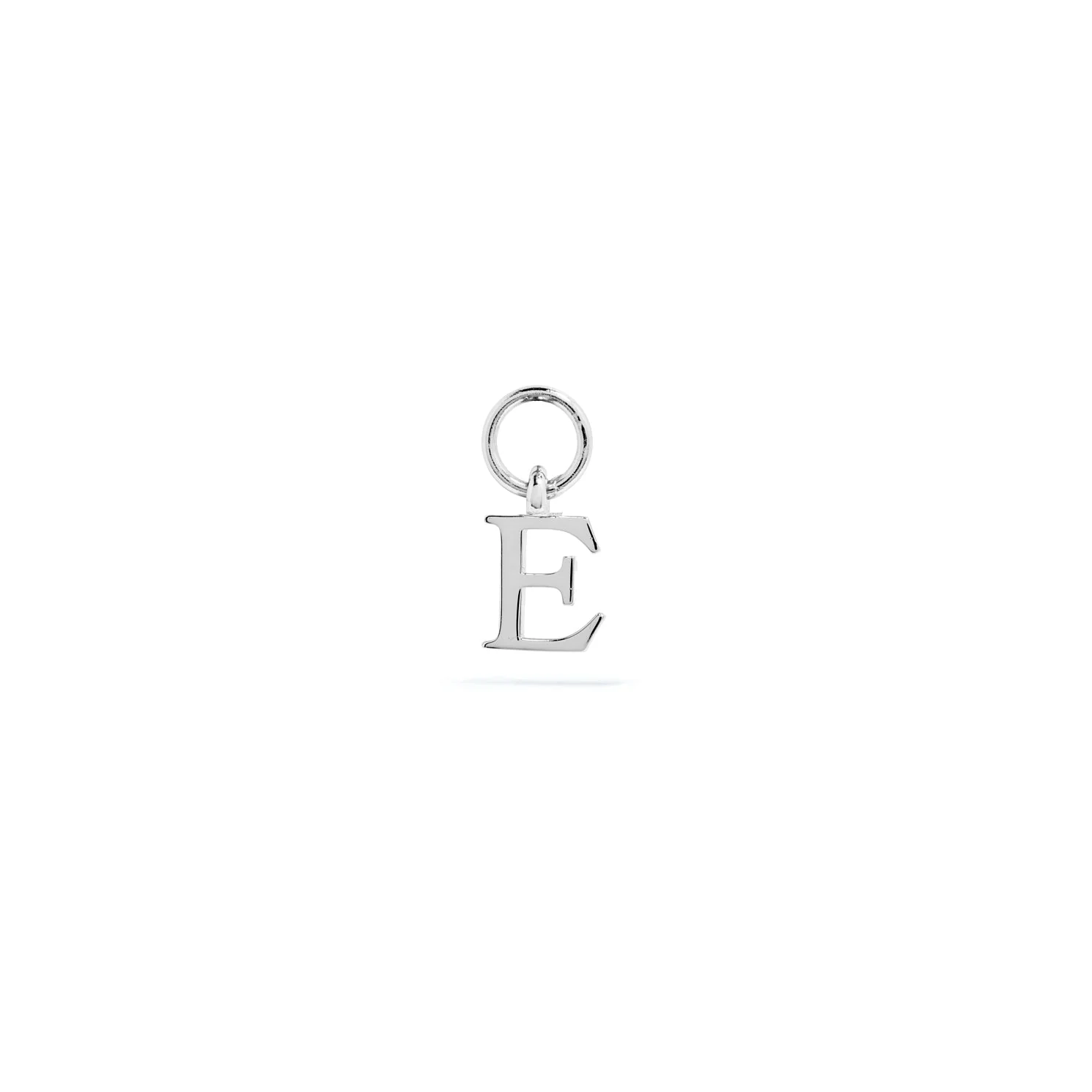 Stories Mini Initial Hoop Charm (Silver) - Image 5