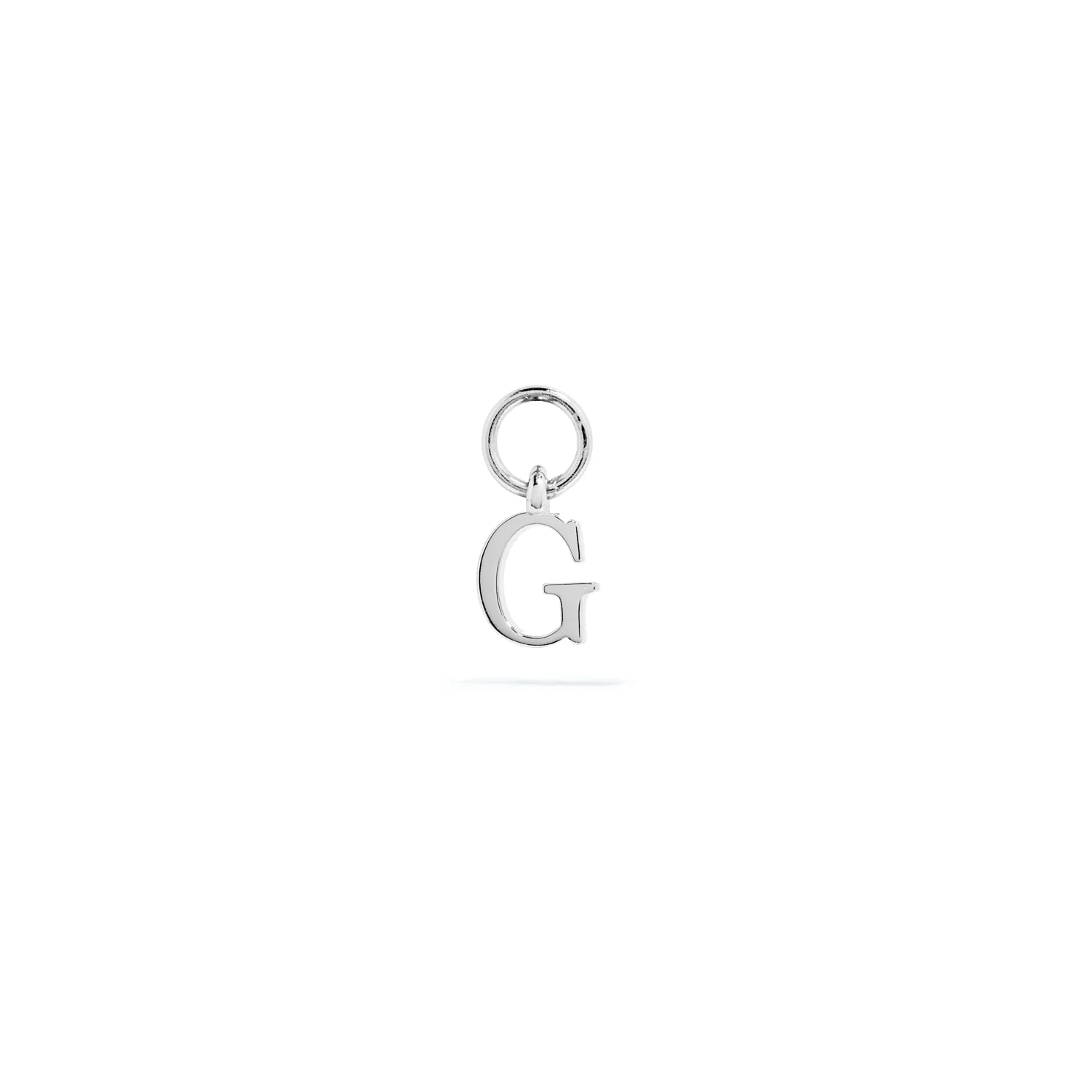 Stories Mini Initial Hoop Charm (Silver) - Image 8