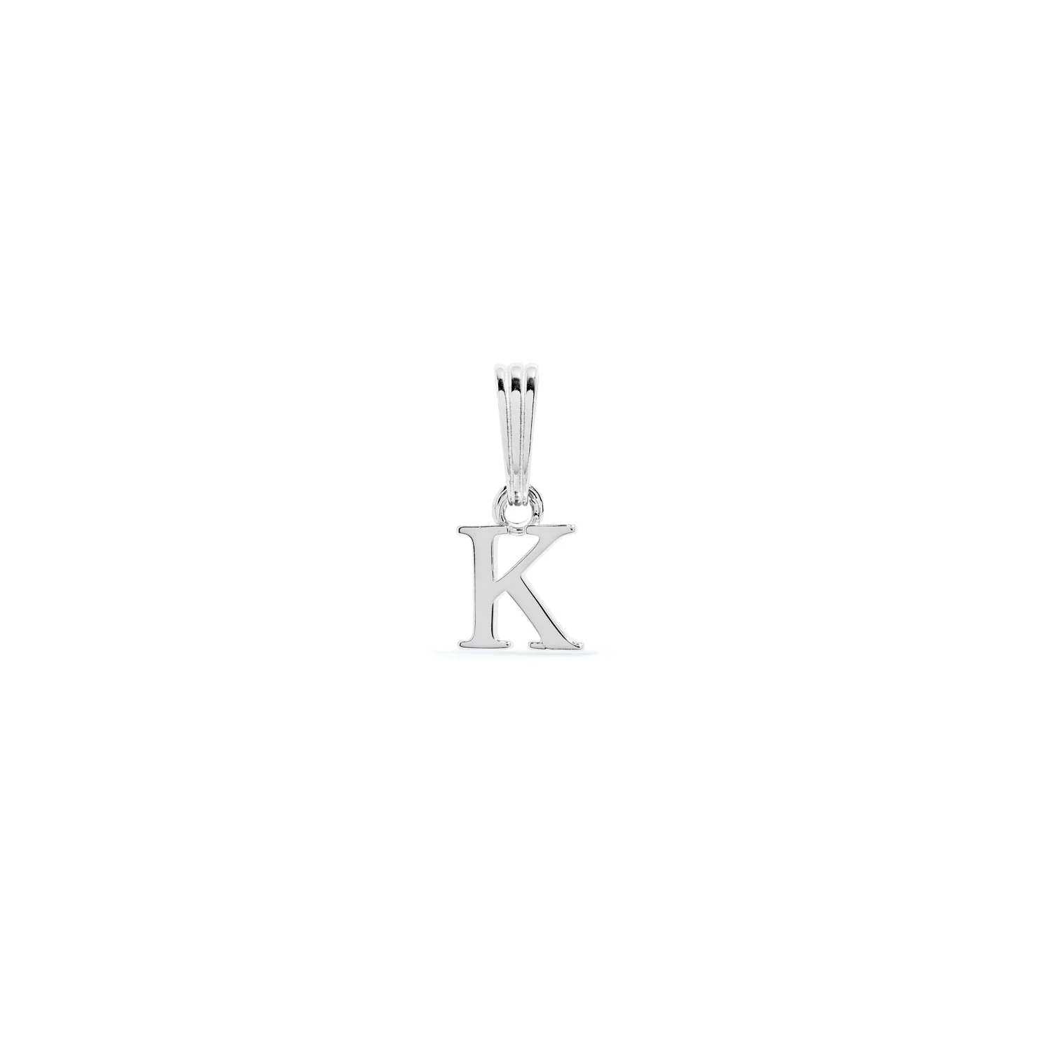 Sterling Silver Mini Initial Pendant (Silver) - Image 11