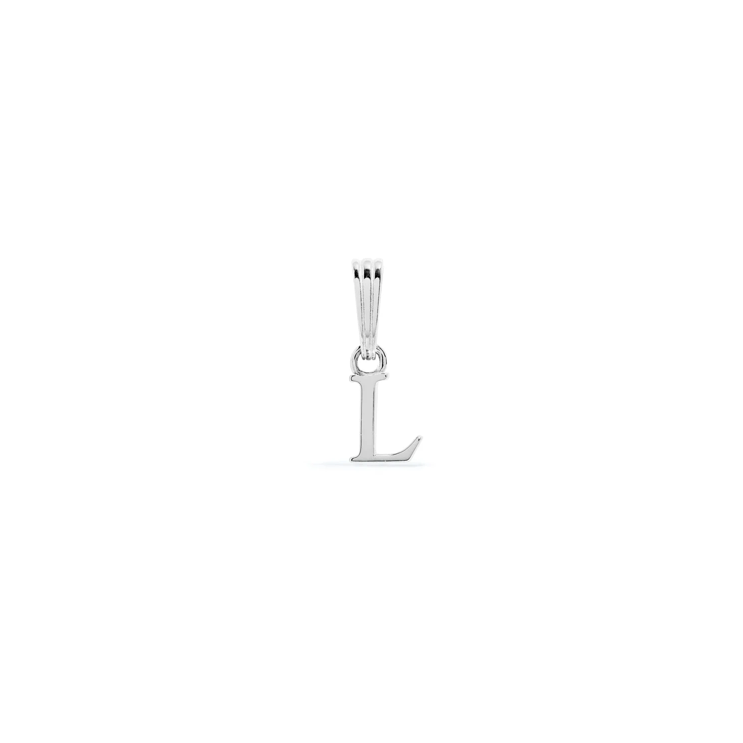 Sterling Silver Mini Initial Pendant (Silver) - Image 12