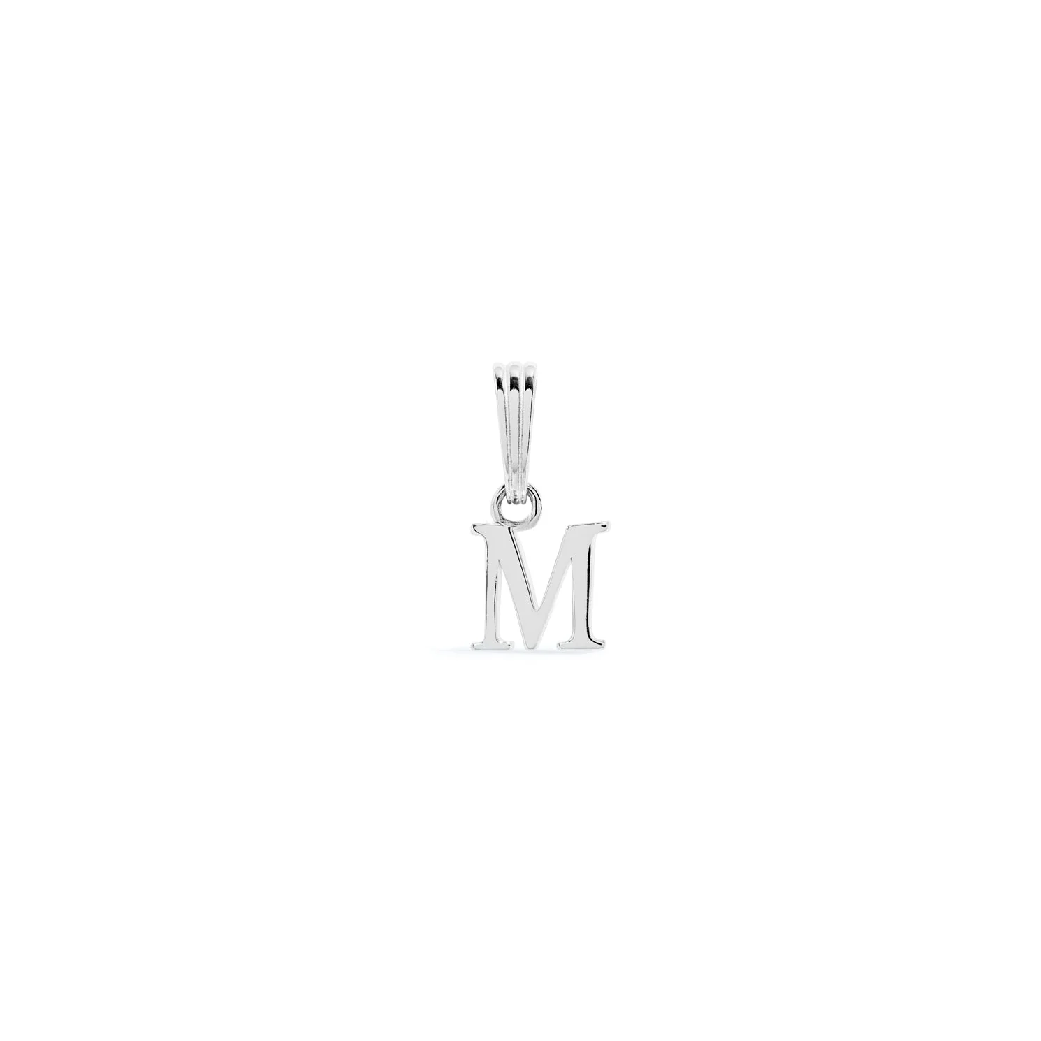 Sterling Silver Mini Initial Pendant (Silver) - Image 13