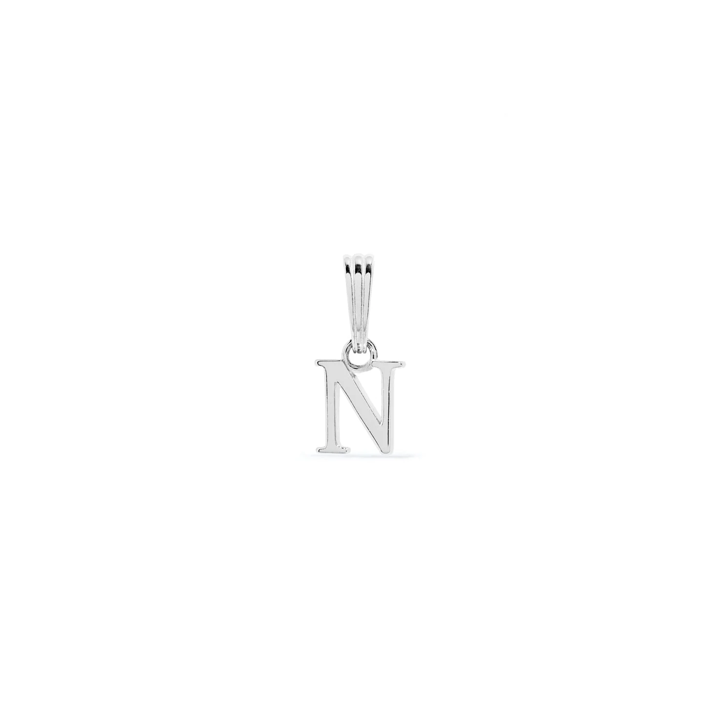 Sterling Silver Mini Initial Pendant (Silver) - Image 14