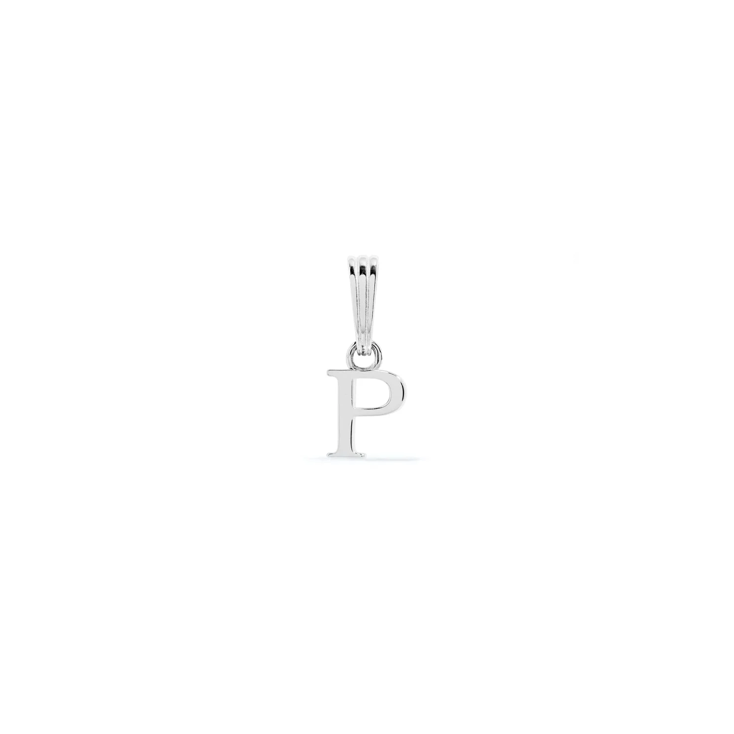 Sterling Silver Mini Initial Pendant (Silver) - Image 16