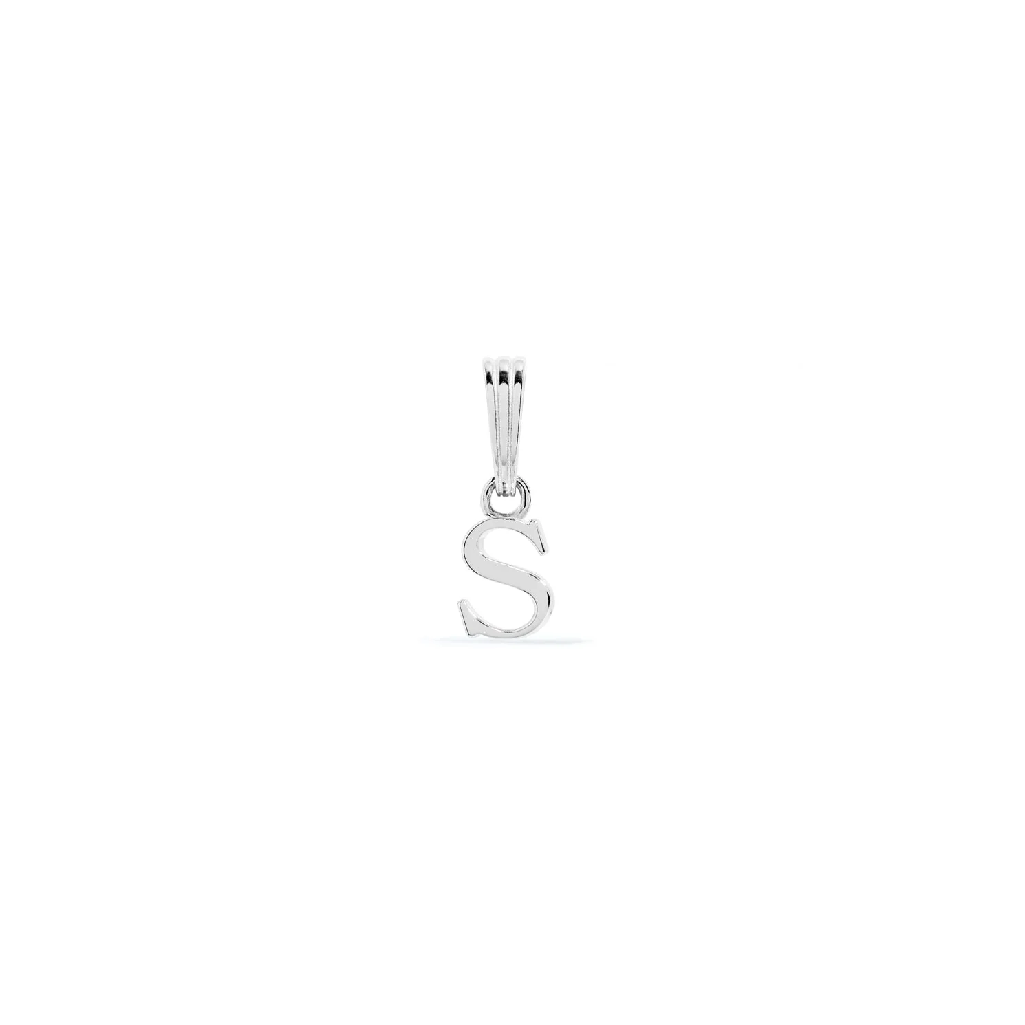 Sterling Silver Mini Initial Pendant (Silver) - Image 19