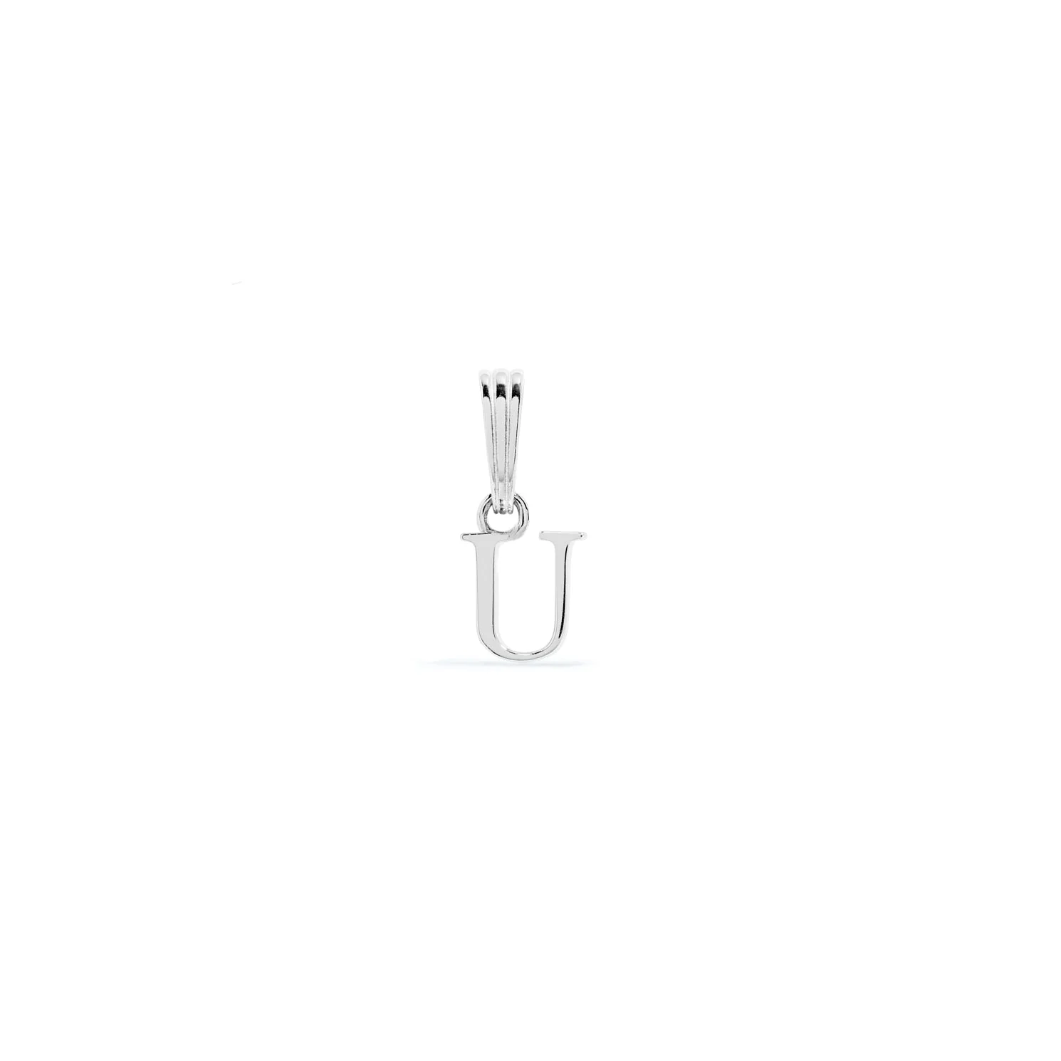 Sterling Silver Mini Initial Pendant (Silver) - Image 21