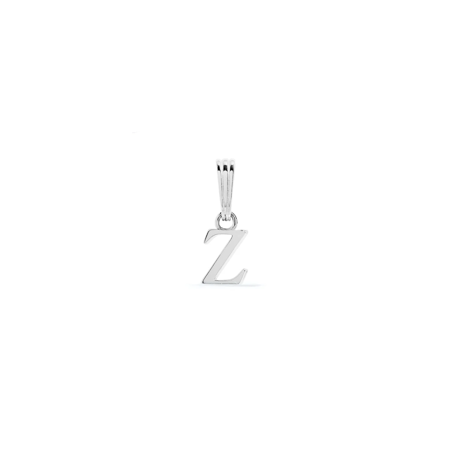 Sterling Silver Mini Initial Pendant (Silver) - Image 26