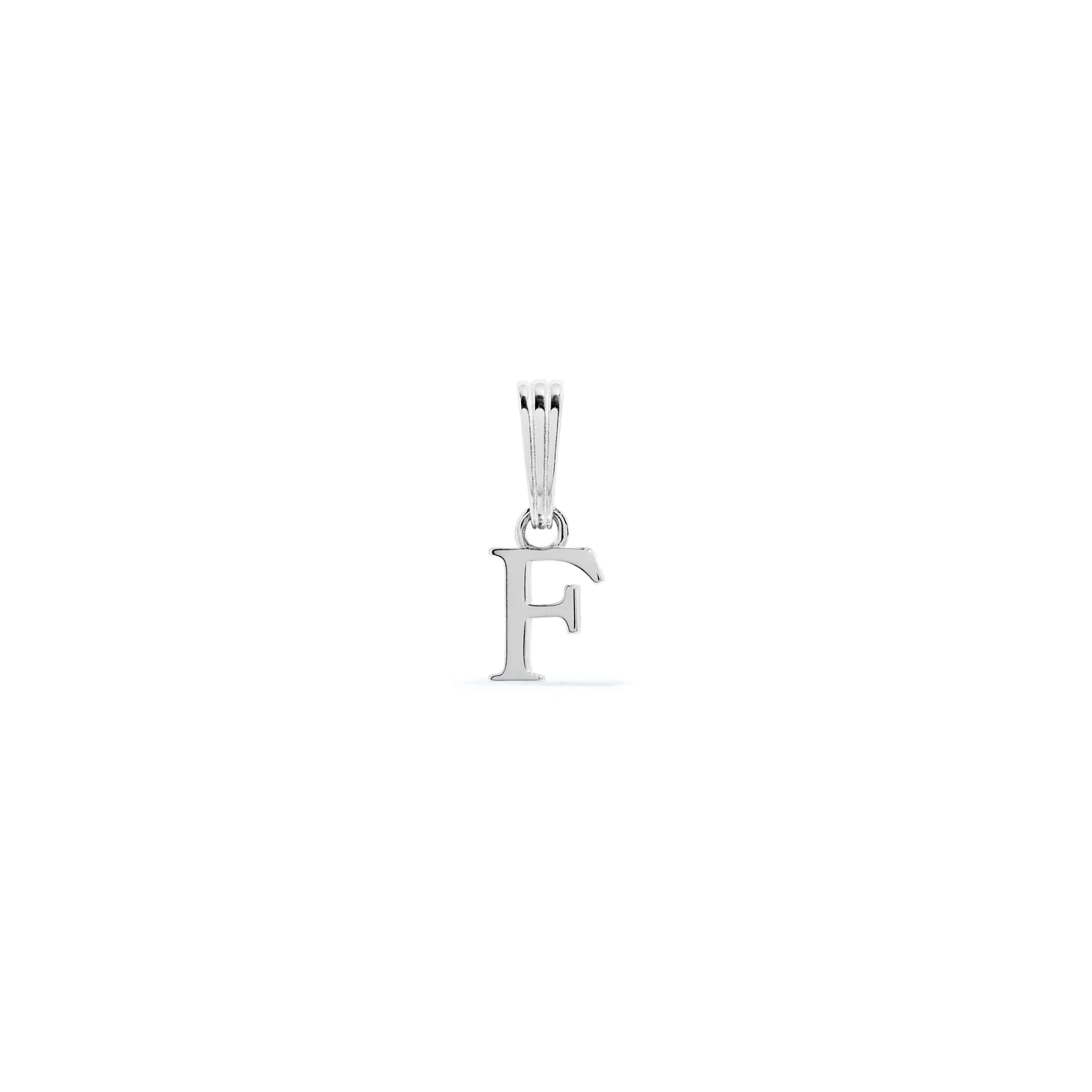 Sterling Silver Mini Initial Pendant (Silver) - Image 6