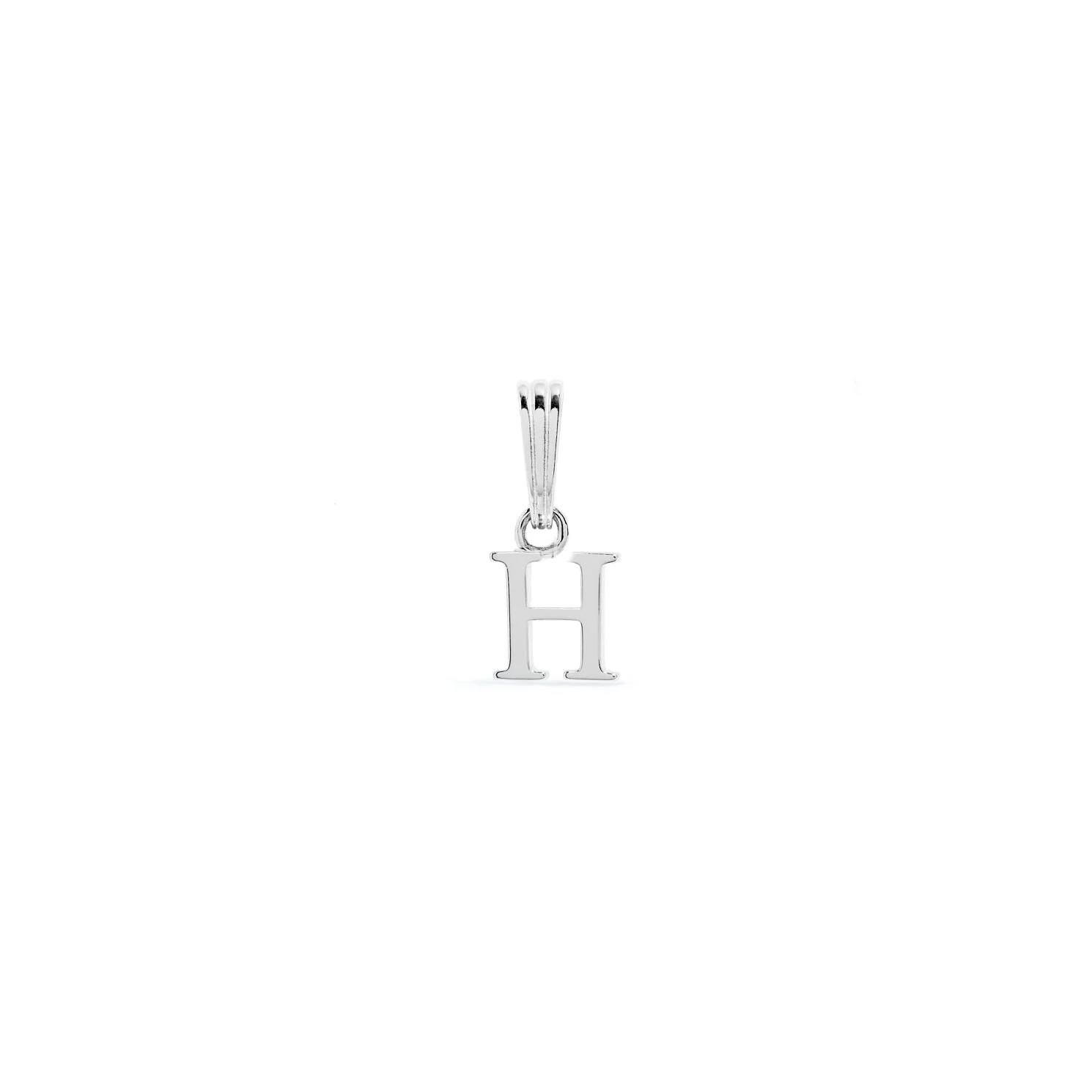 Sterling Silver Mini Initial Pendant (Silver) - Image 8