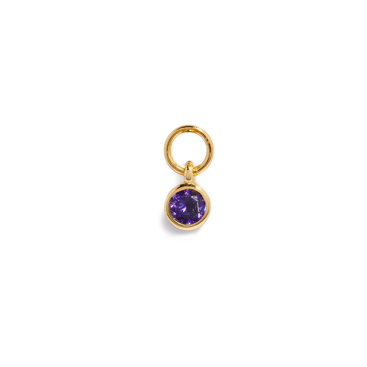 Stories Mini Birthstone Hoop Charm (Gold) - Image 2