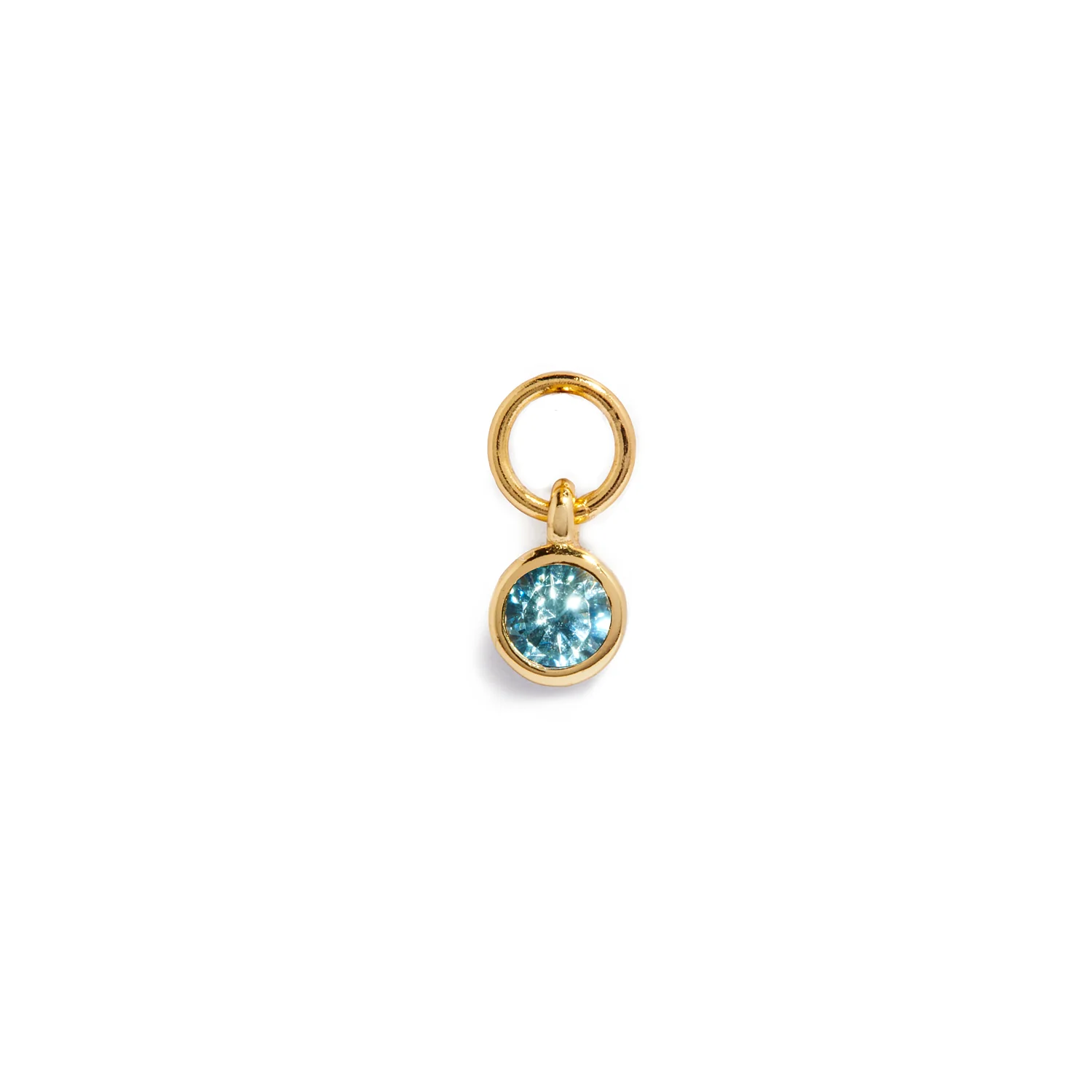 Stories Mini Birthstone Hoop Charm (Gold) - Image 3