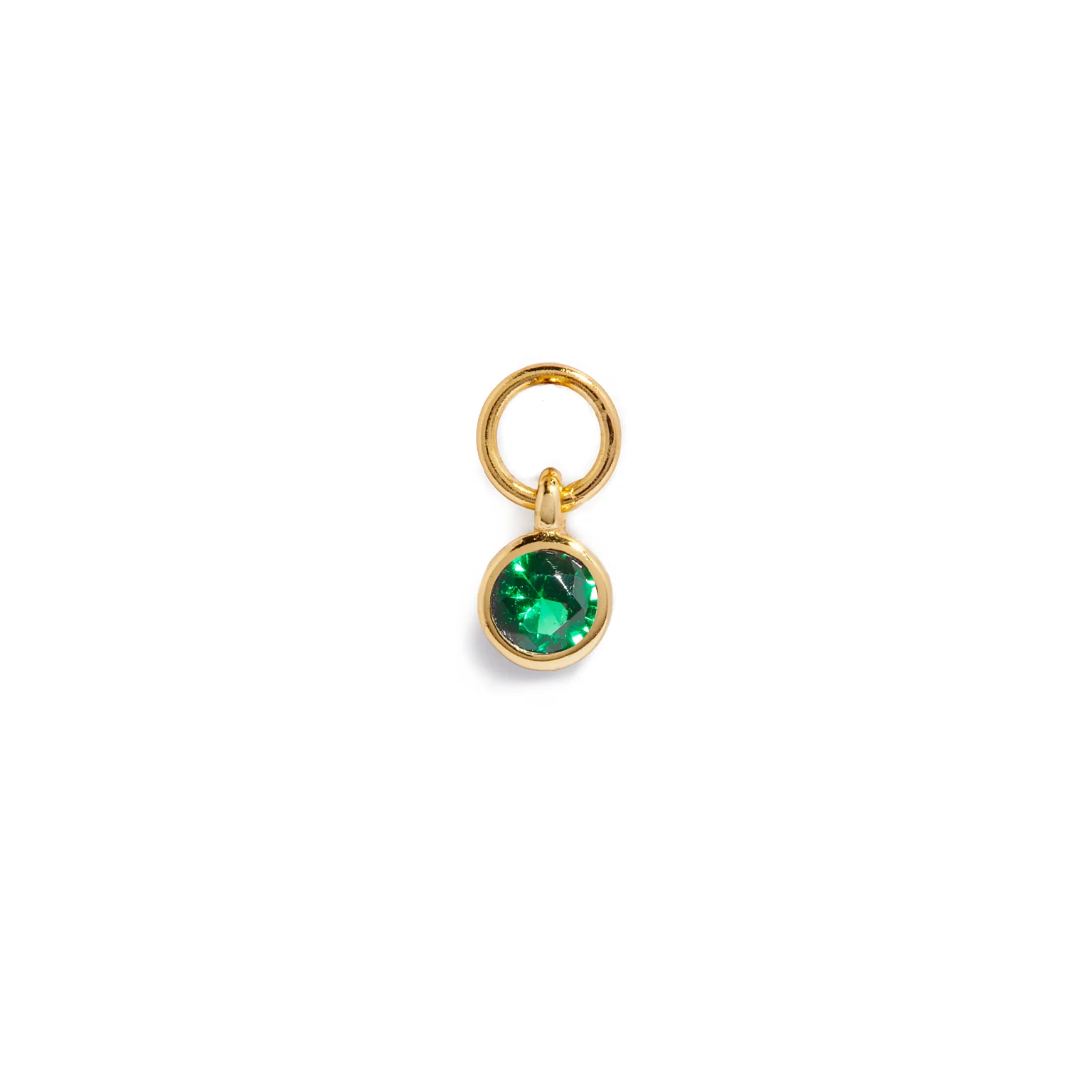 Stories Mini Birthstone Hoop Charm (Gold) - Image 5