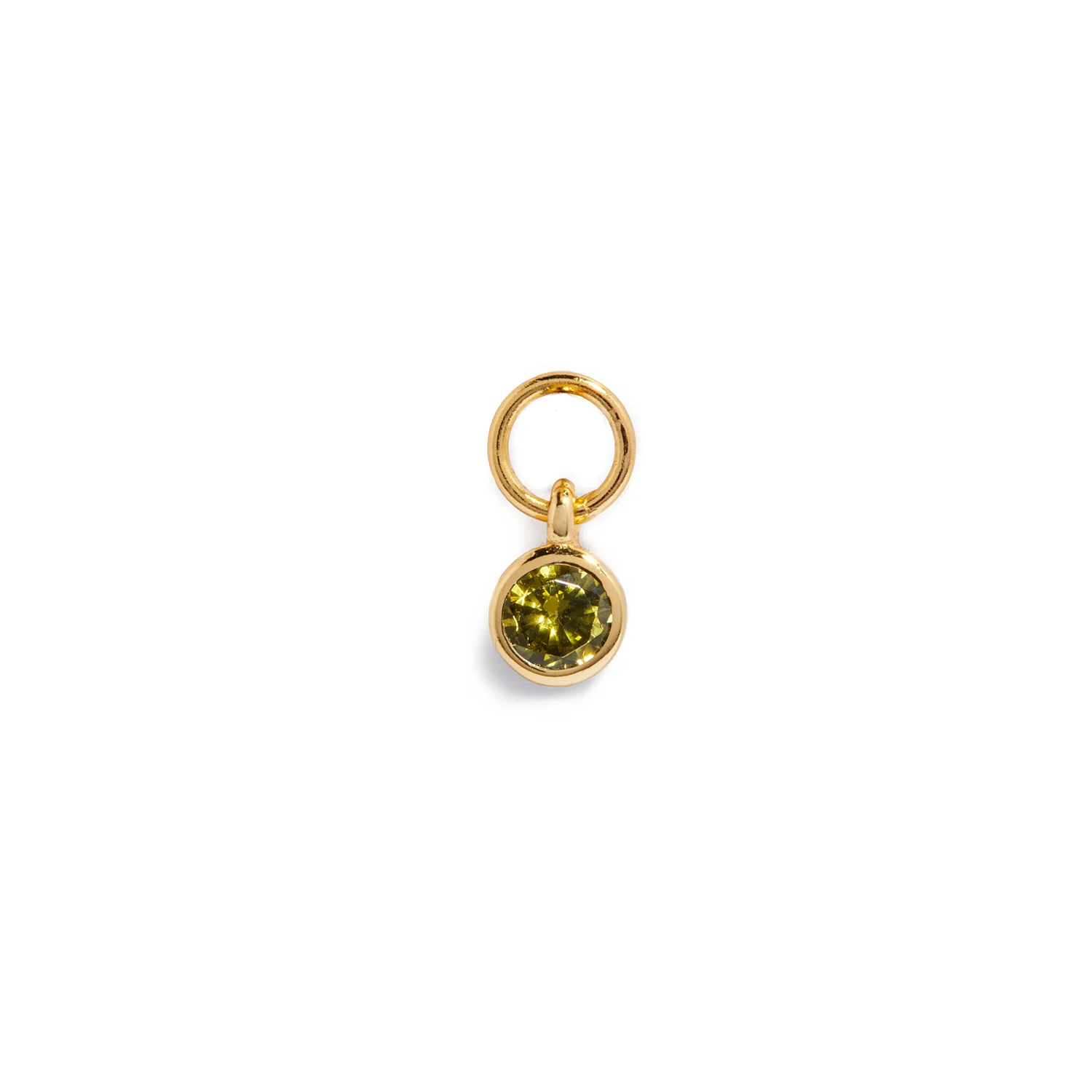 Stories Mini Birthstone Hoop Charm (Gold) - Image 8