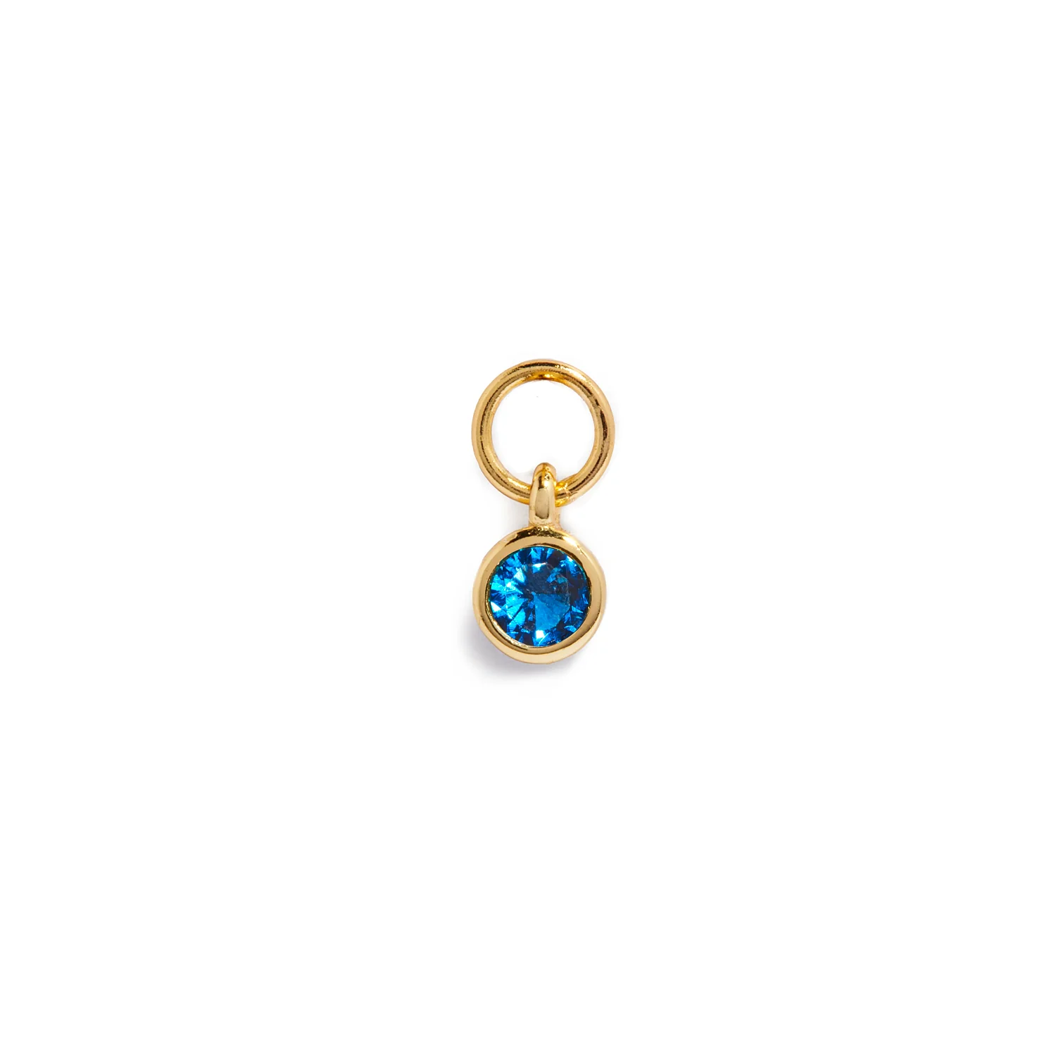 Stories Mini Birthstone Hoop Charm (Gold) - Image 9