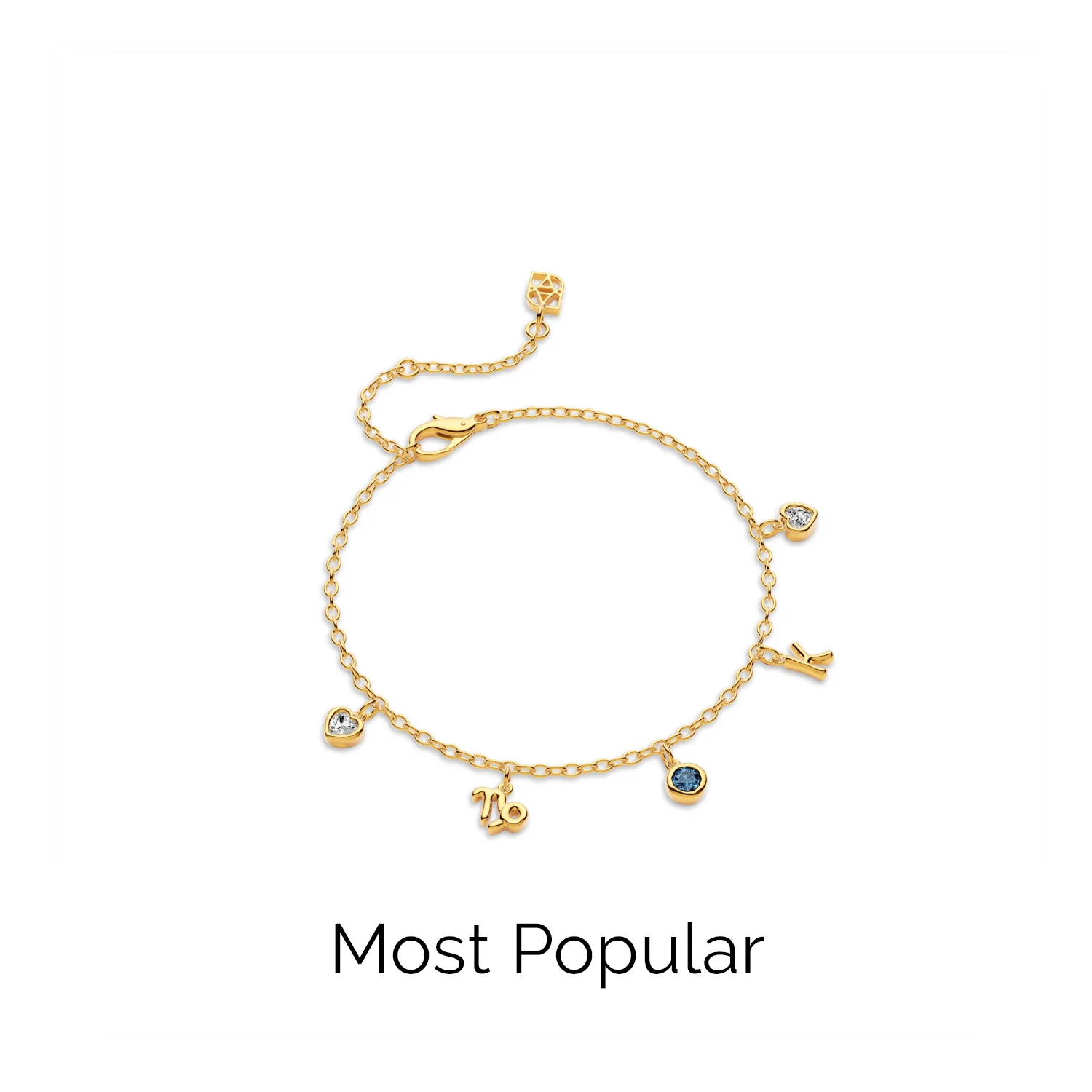 Made Mine Fine Charm Bracelet (Gold) - Image 3
