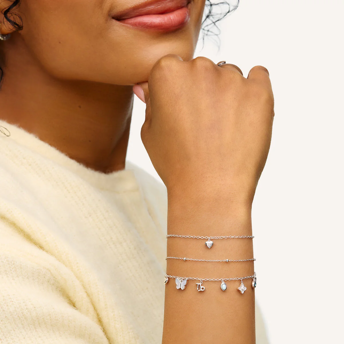 Made Mine Fine Charm Bracelet (Silver) - Image 3