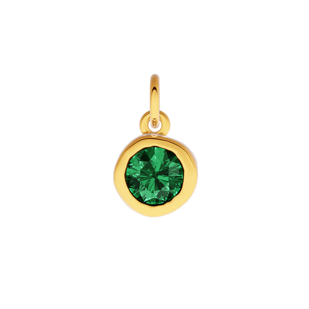 Made Mine Fine Charm - Molten Round Birthstone (Gold) - Image 6