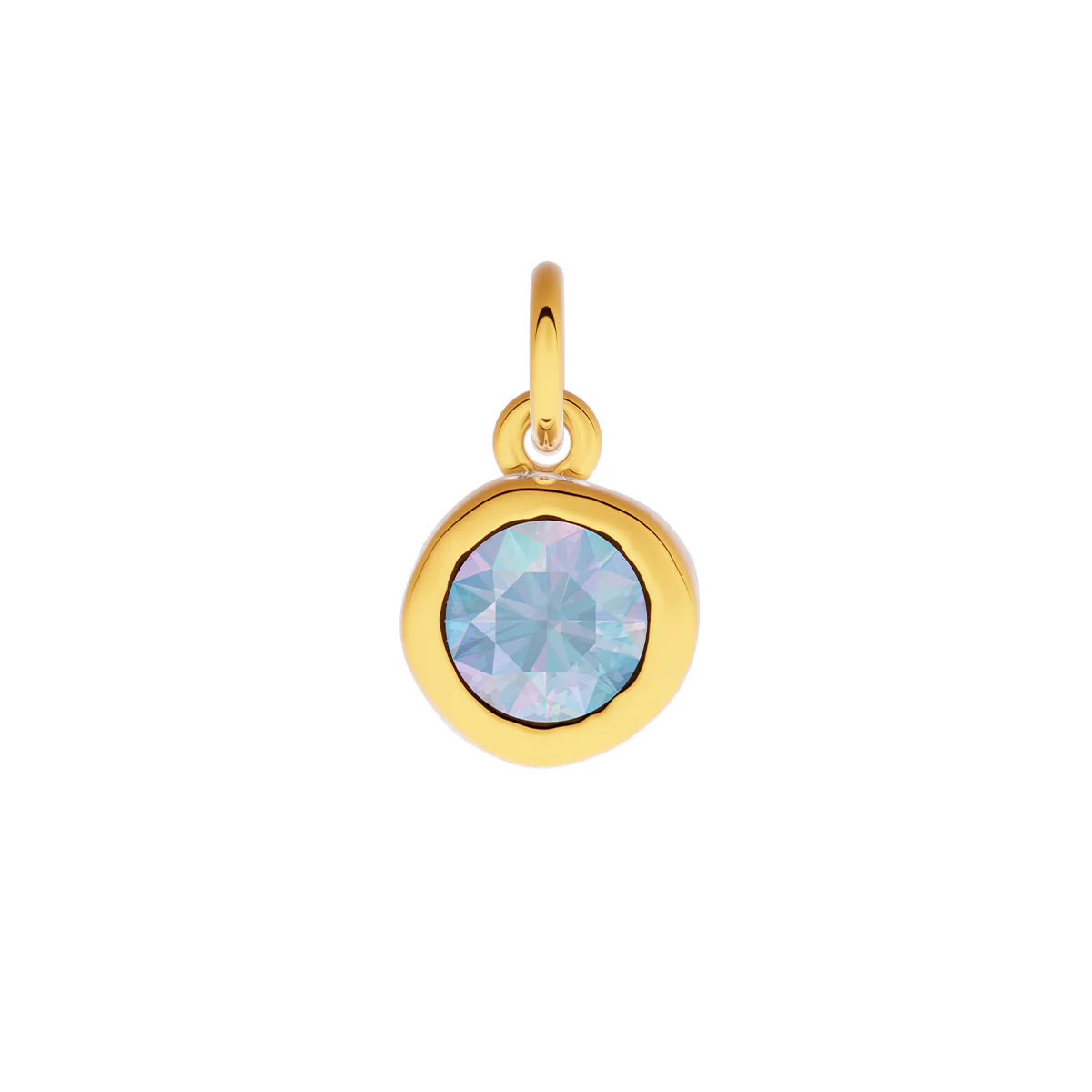 Made Mine Fine Charm - Molten Round Birthstone (Gold) - Image 7