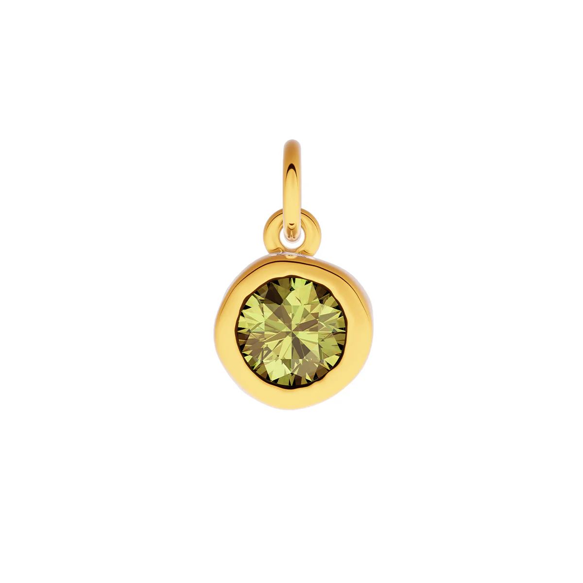 Made Mine Fine Charm - Molten Round Birthstone (Gold) - Image 9