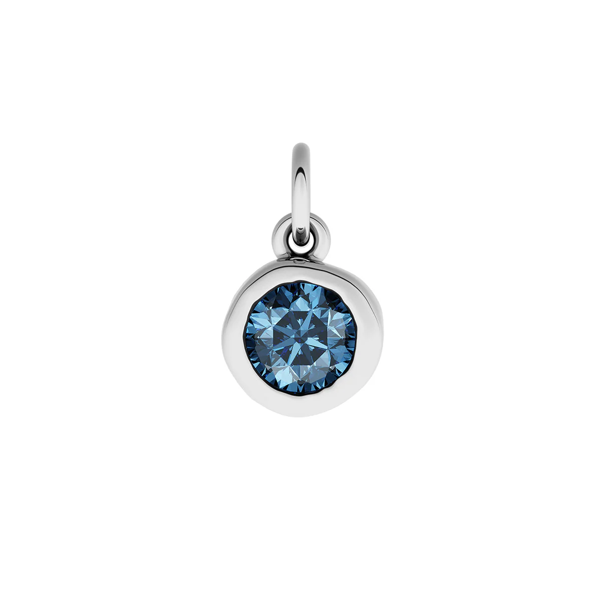 Made Mine Fine Charm - Molten Round Birthstone (Silver) - Image 10