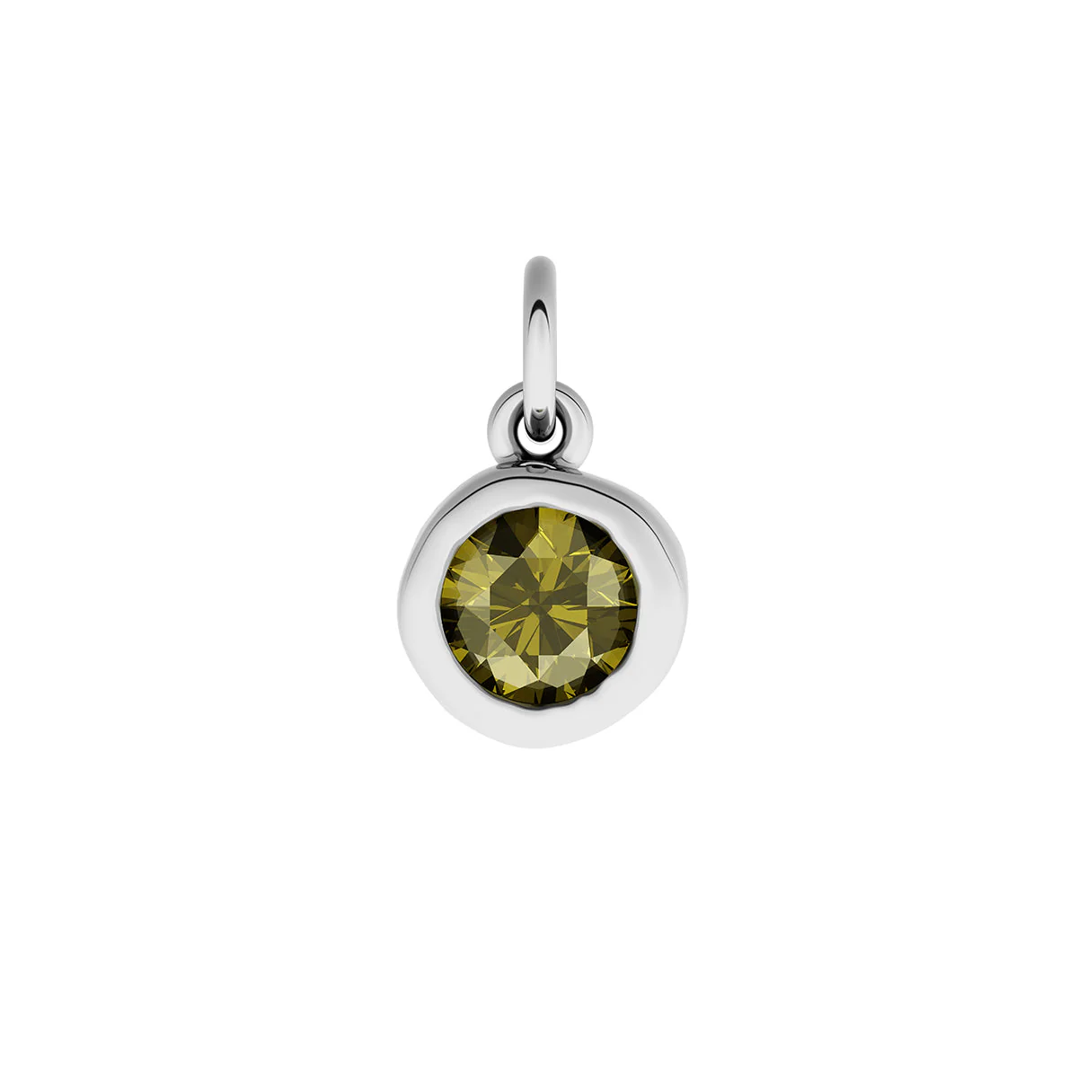Made Mine Fine Charm - Molten Round Birthstone (Silver) - Image 12