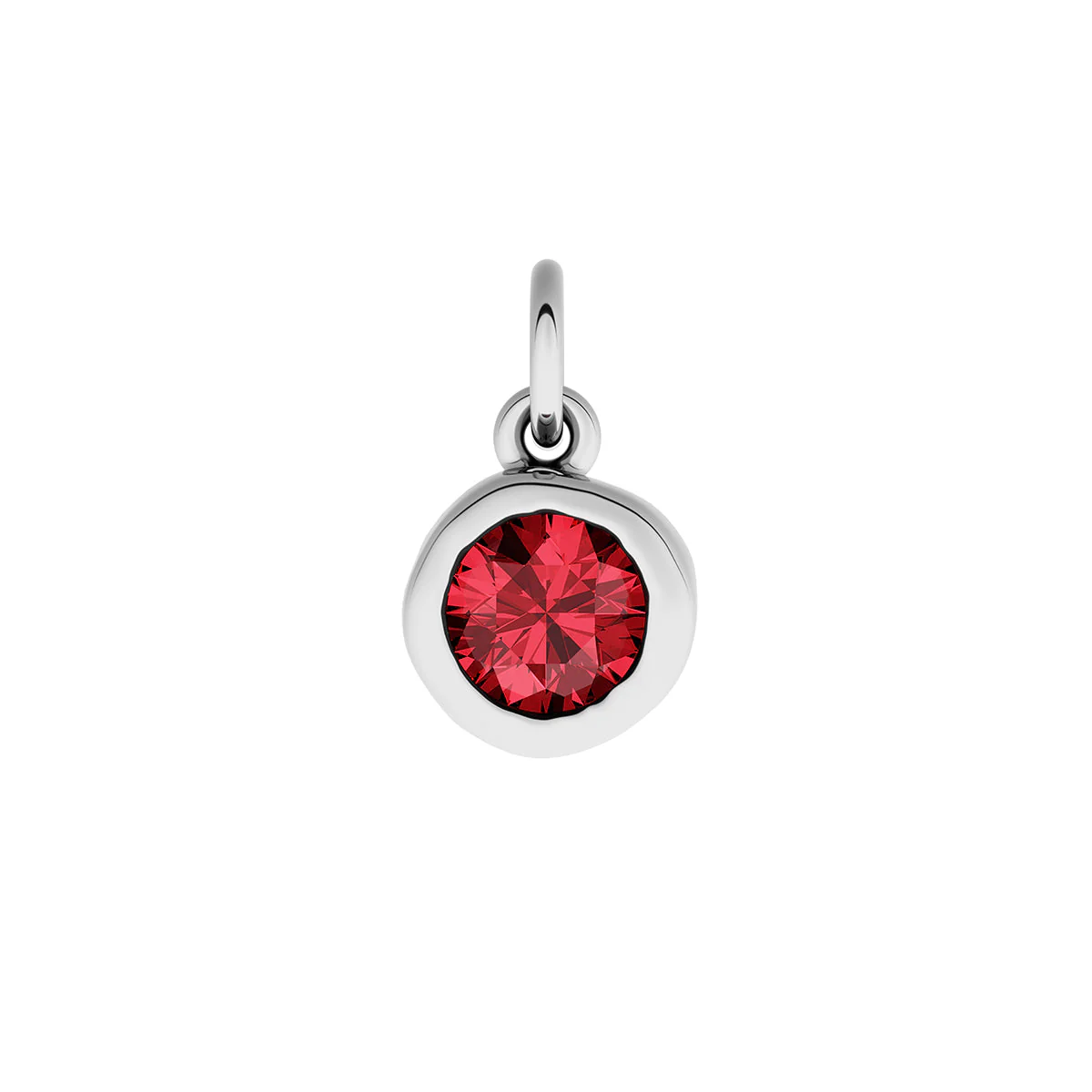 Made Mine Fine Charm - Molten Round Birthstone (Silver) - Image 2